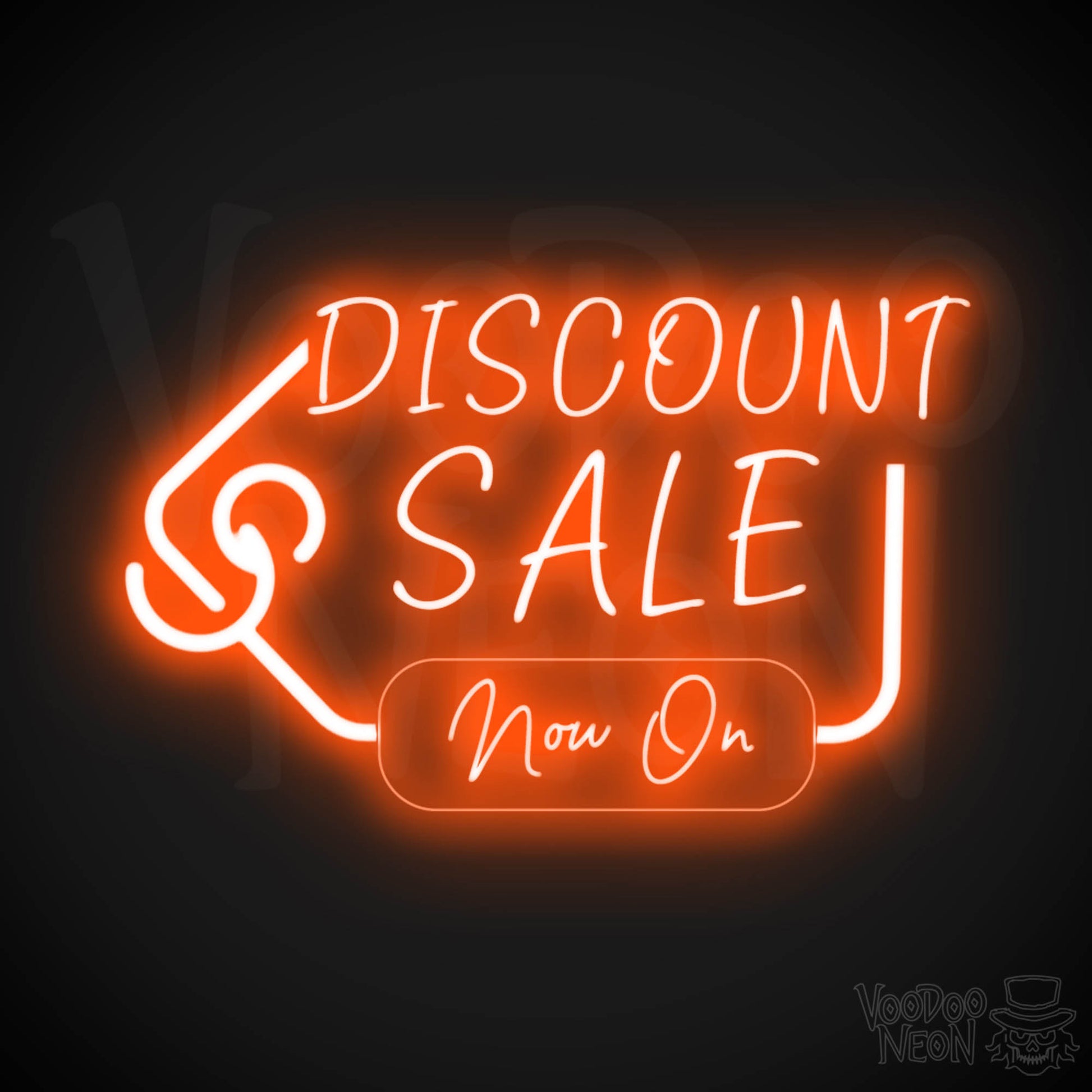 Discount Sale Now On Neon Sign - LED Wall Art - Color Orange