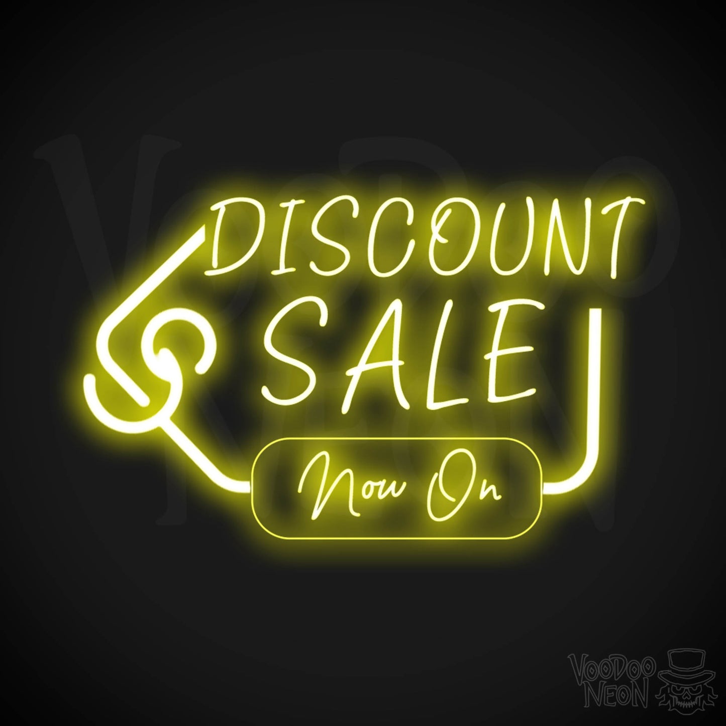 Discount Sale Now On Neon Sign - LED Wall Art - Color Yellow
