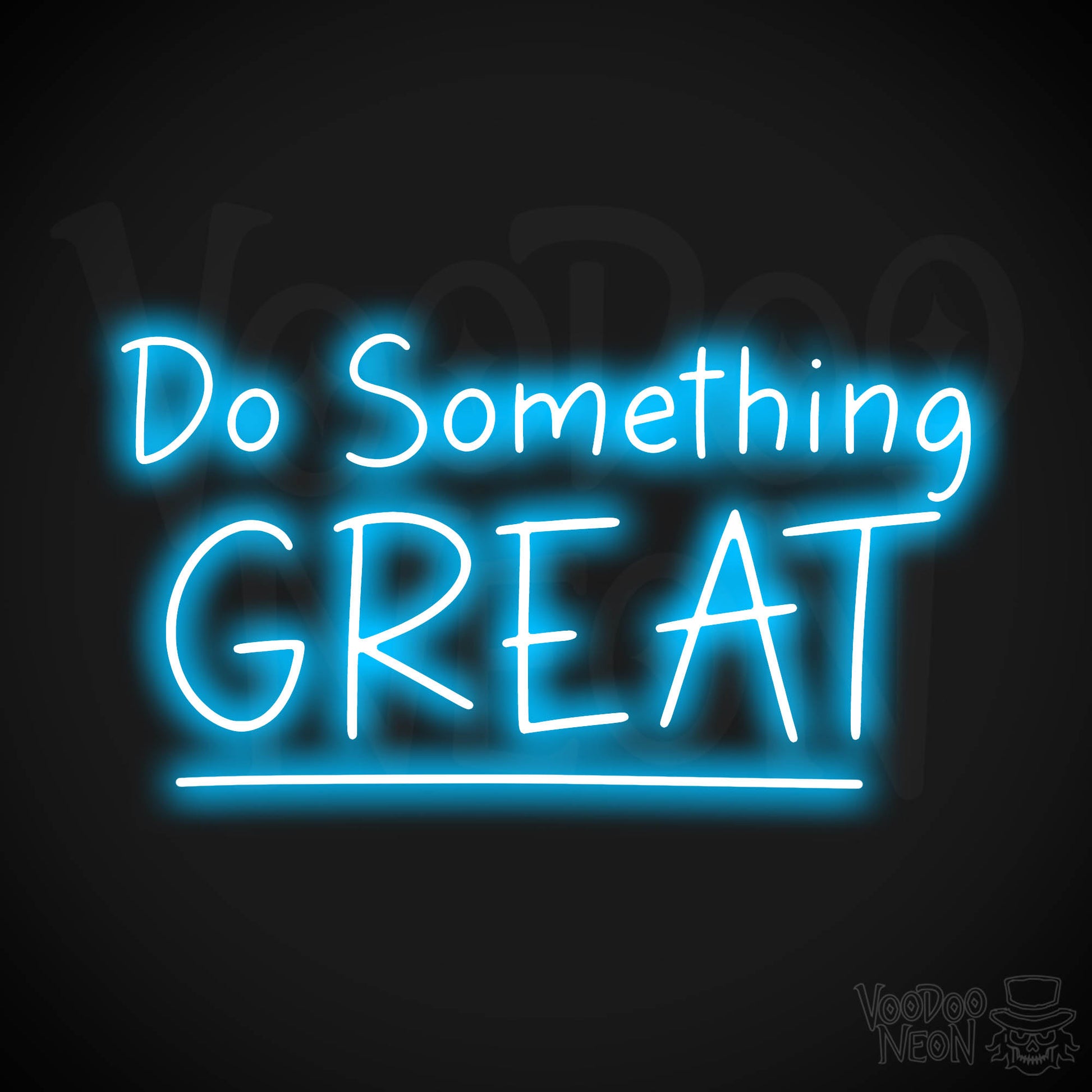 Do Something Great LED Neon - Dark Blue