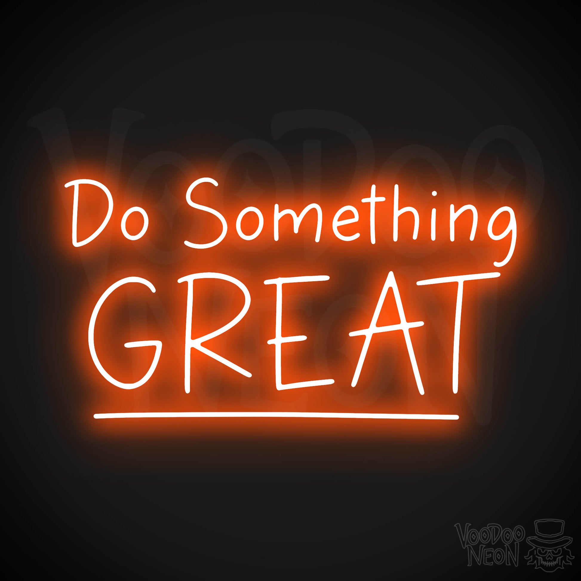 Do Something Great LED Neon - Orange