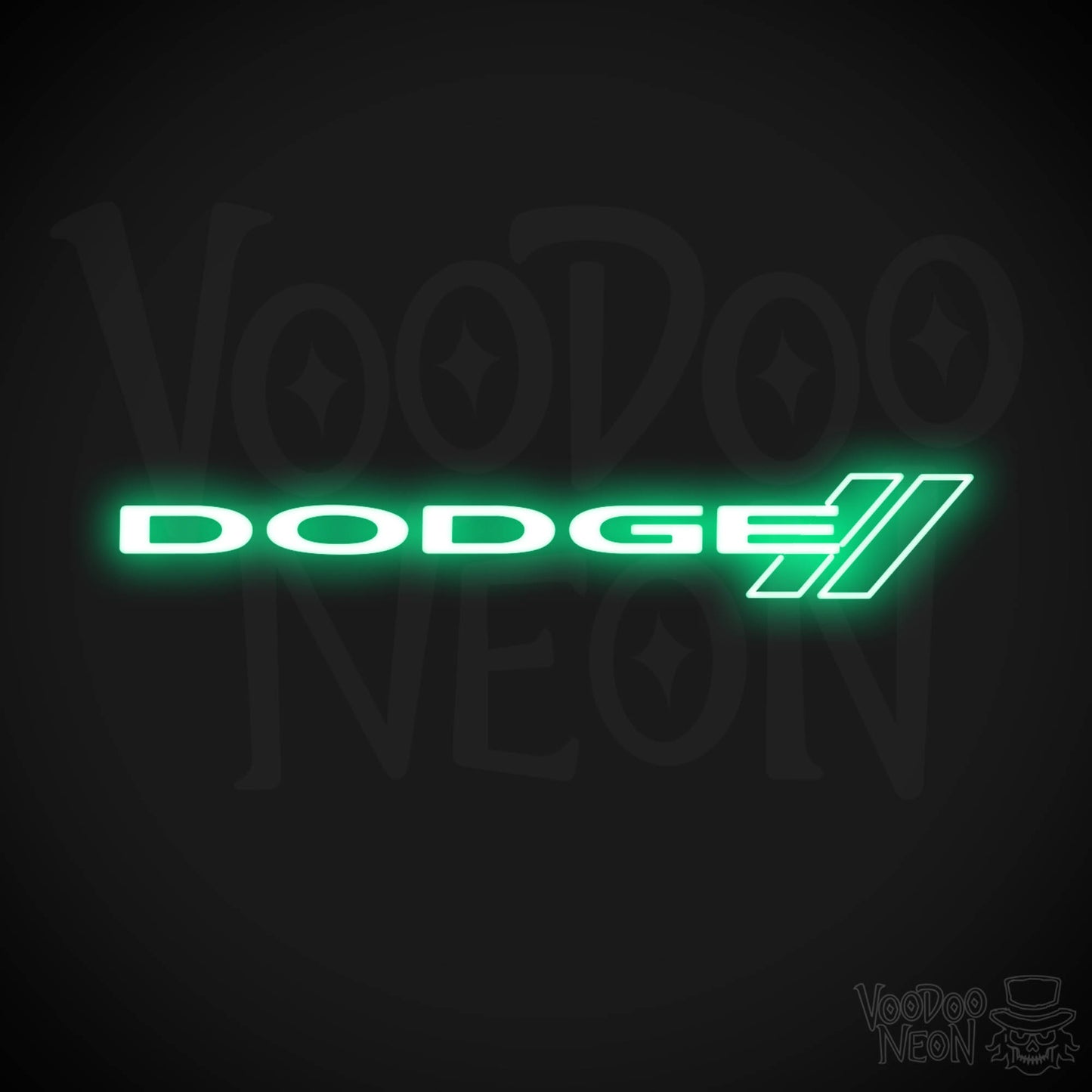 Dodge Neon Sign - Dodge Sign - Dodge Decor - Wall Art - Color Green