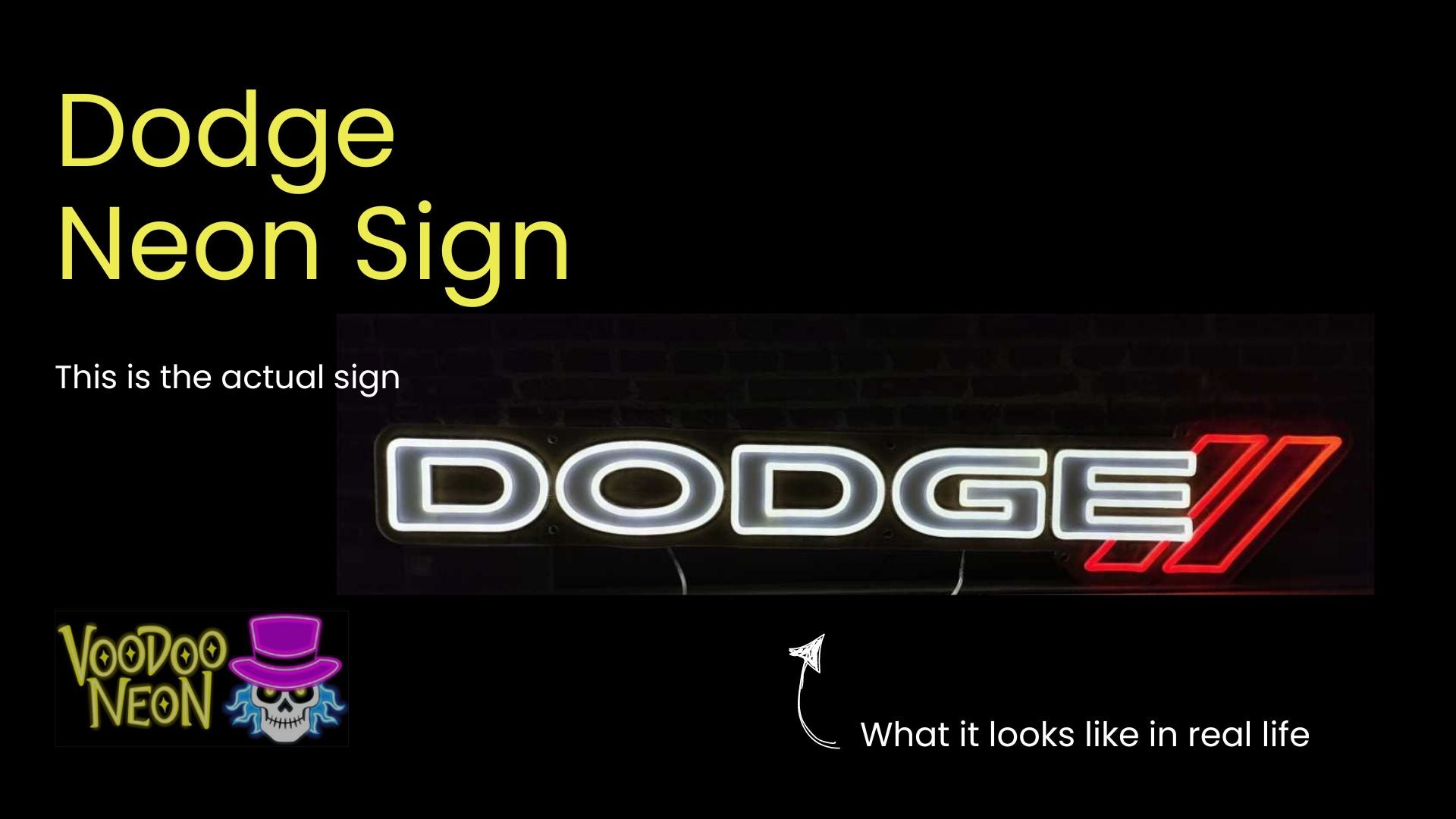 Dodge - Actual Neon Sign