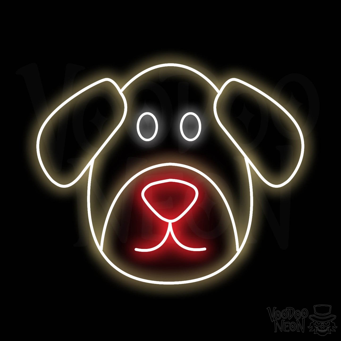 Dog Face LED Neon - Multi-Color