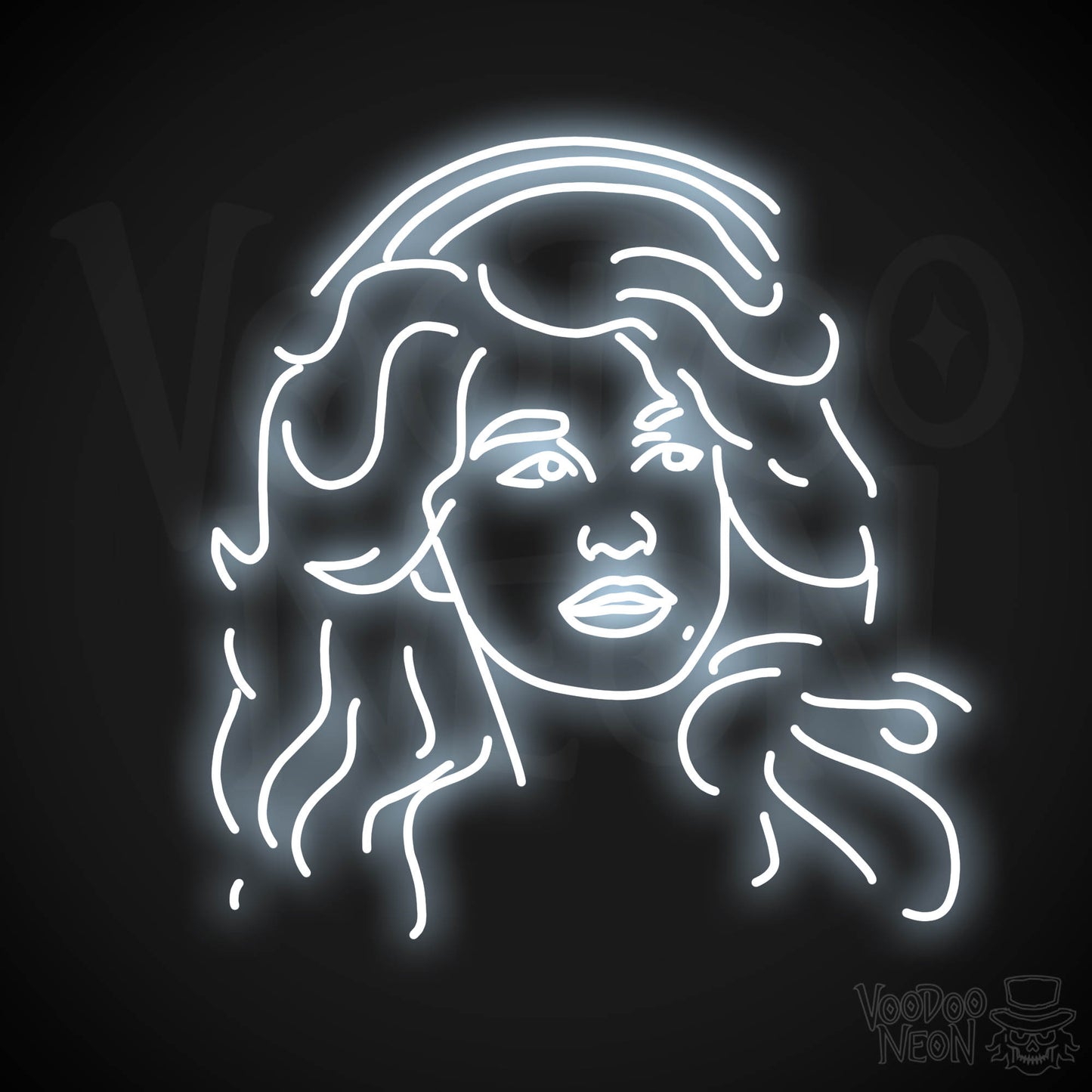 Dolly Parton LED Neon - Cool White