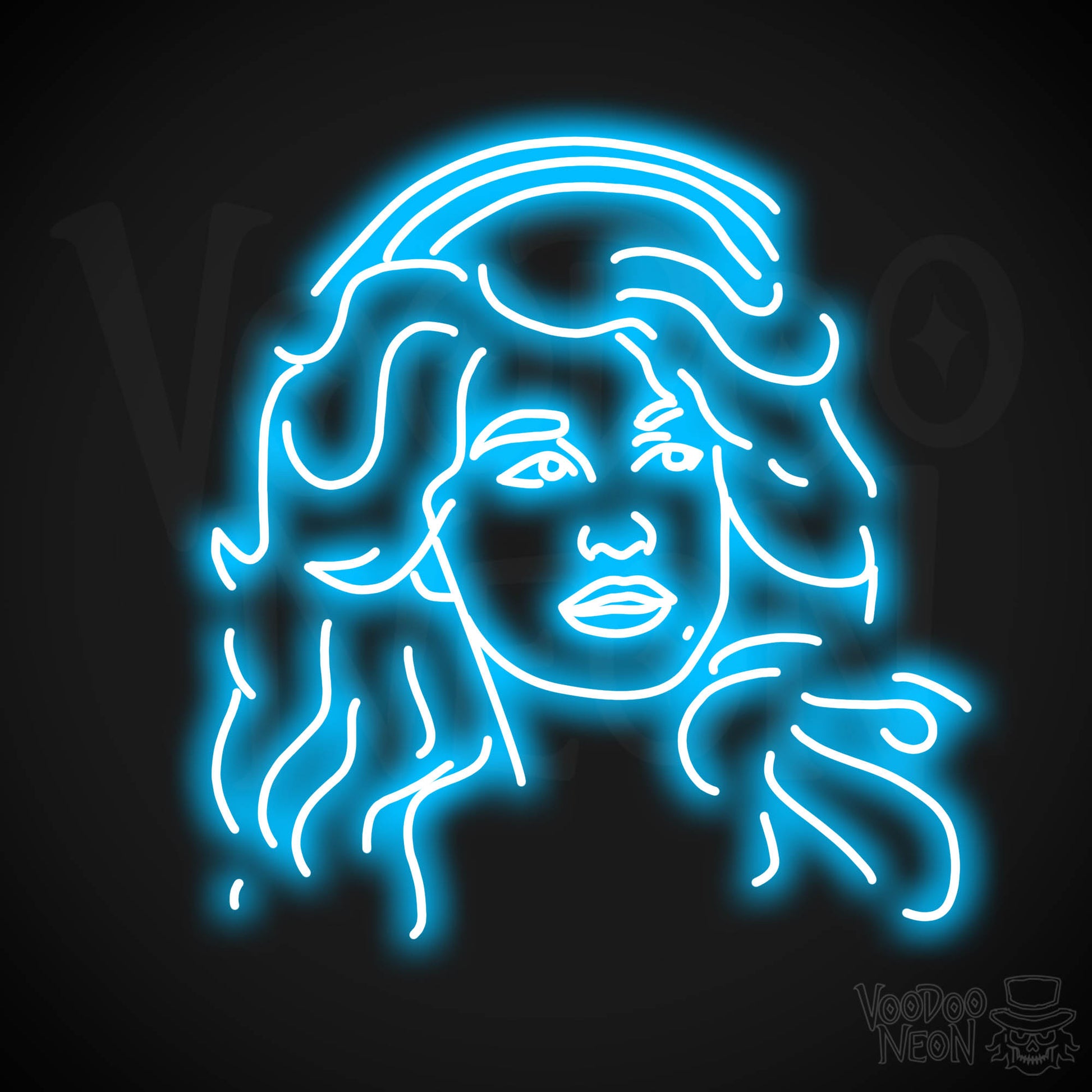 Dolly Parton LED Neon - Dark Blue