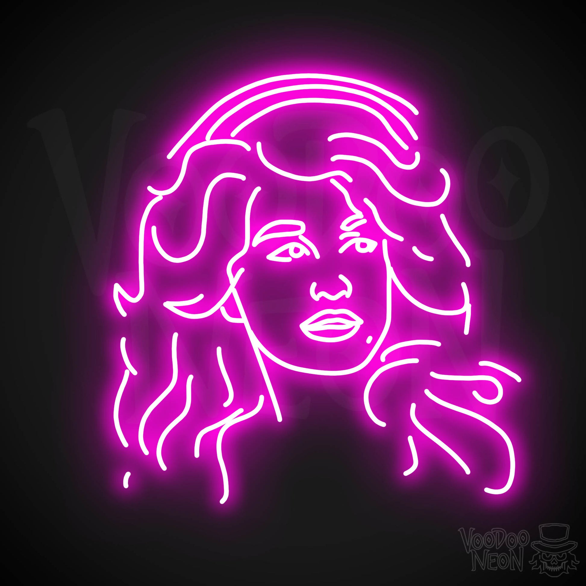 Dolly Parton LED Neon - Pink