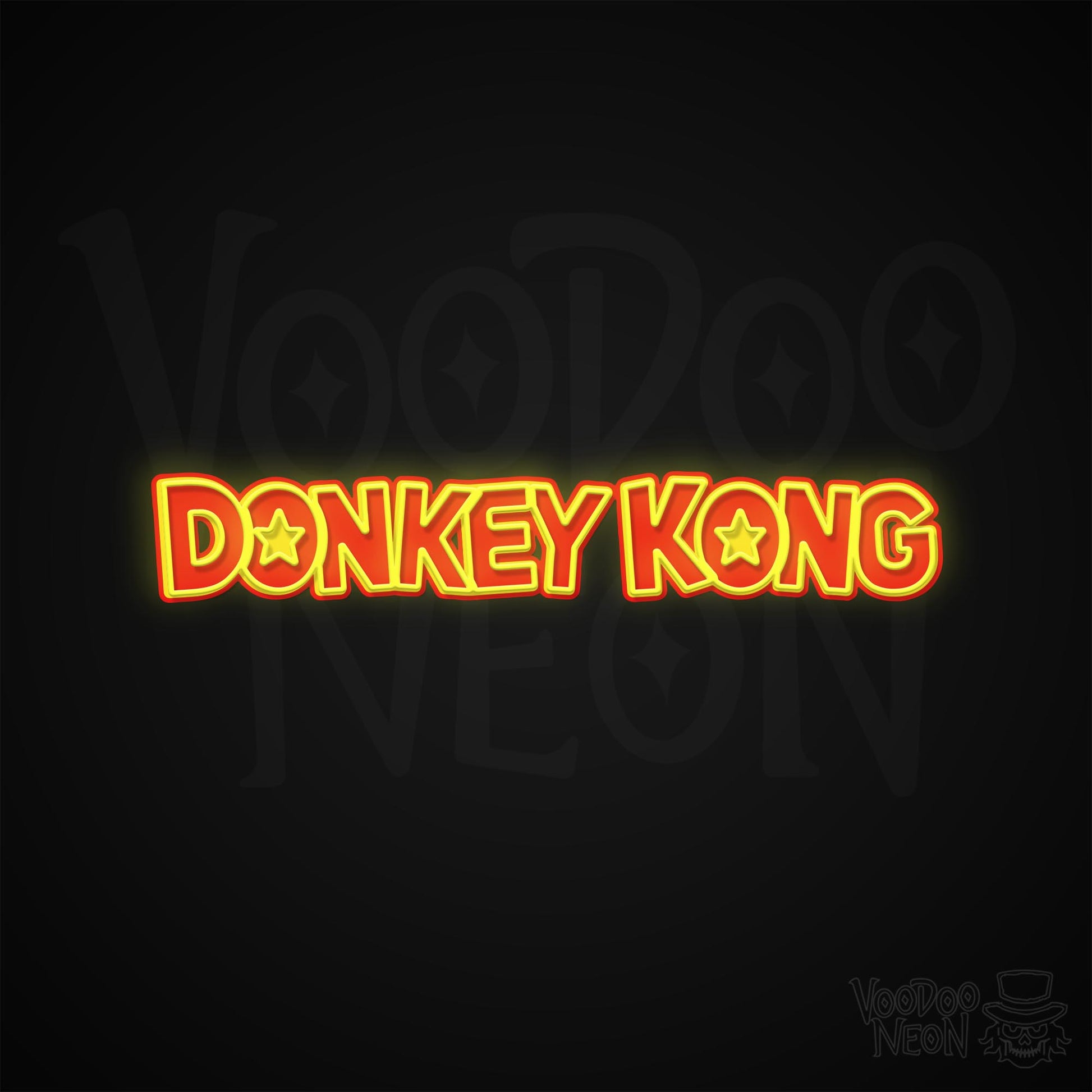 Donkey Kong Neon Sign - Multi-Color - Blackwall