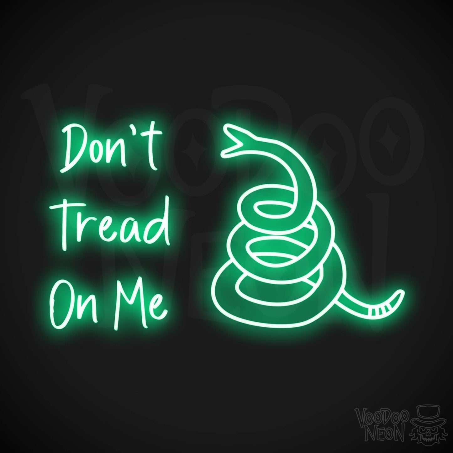 Don't Tread On Me LED Neon - Green