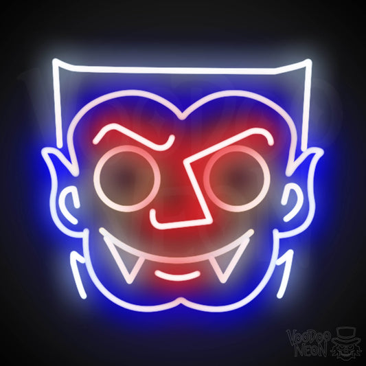 Dracula Neon Sign - Neon Dracula Sign - Vampire Neon Sign - LED Wall Art - Color Multi-Color