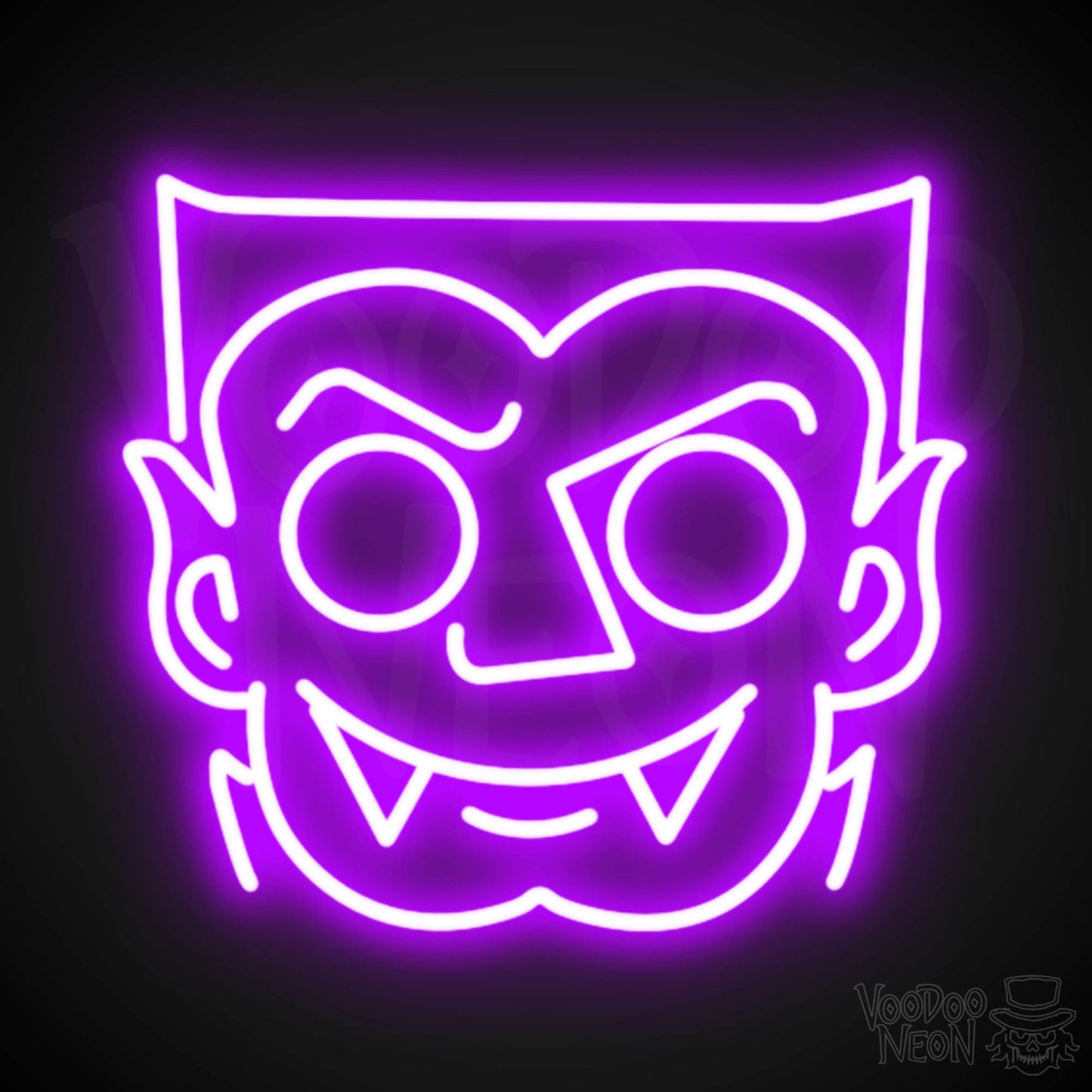 Dracula Neon Sign - Neon Dracula Sign - Vampire Neon Sign - LED Wall Art - Color Purple