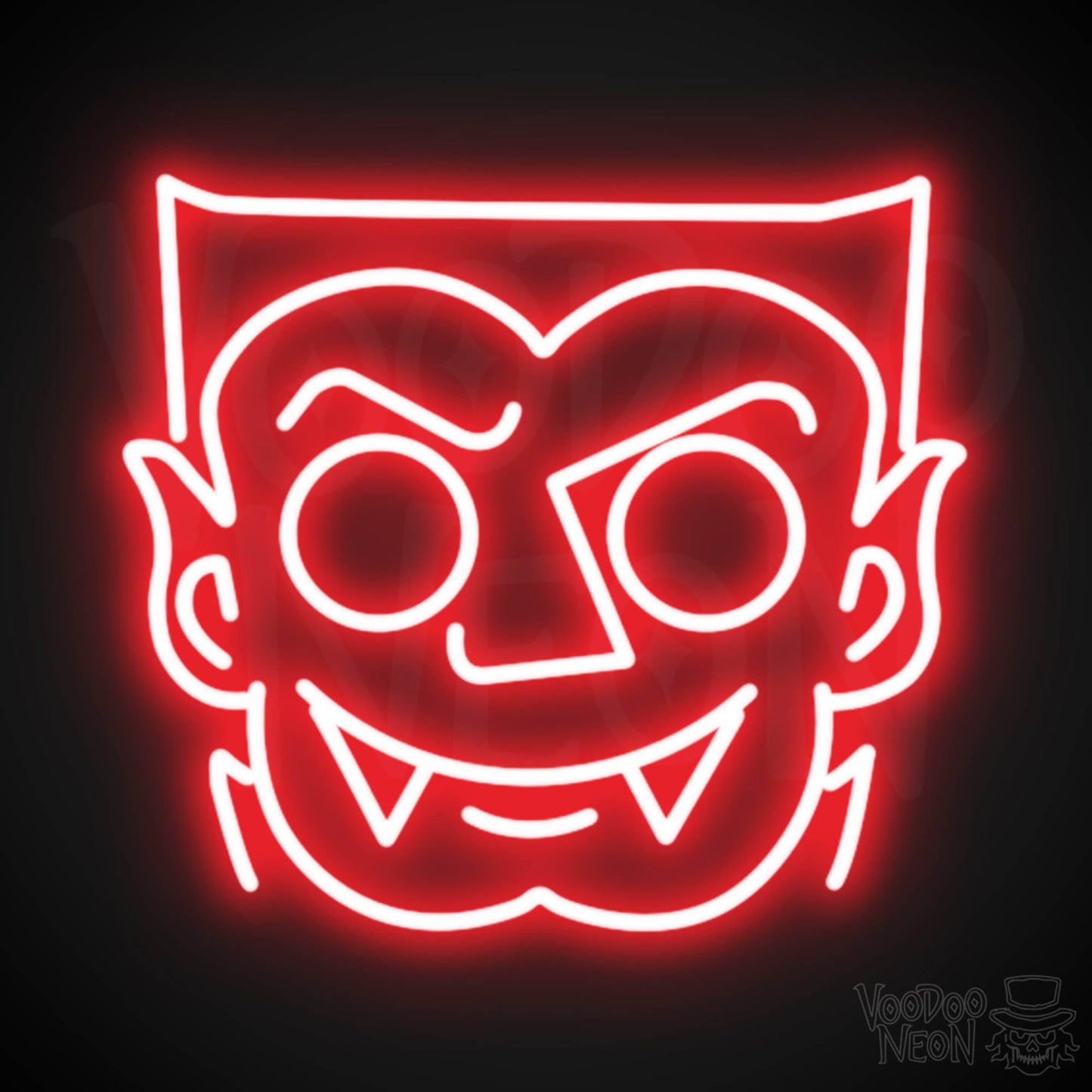 Dracula Neon Sign - Neon Dracula Sign - Vampire Neon Sign - LED Wall Art - Color Red