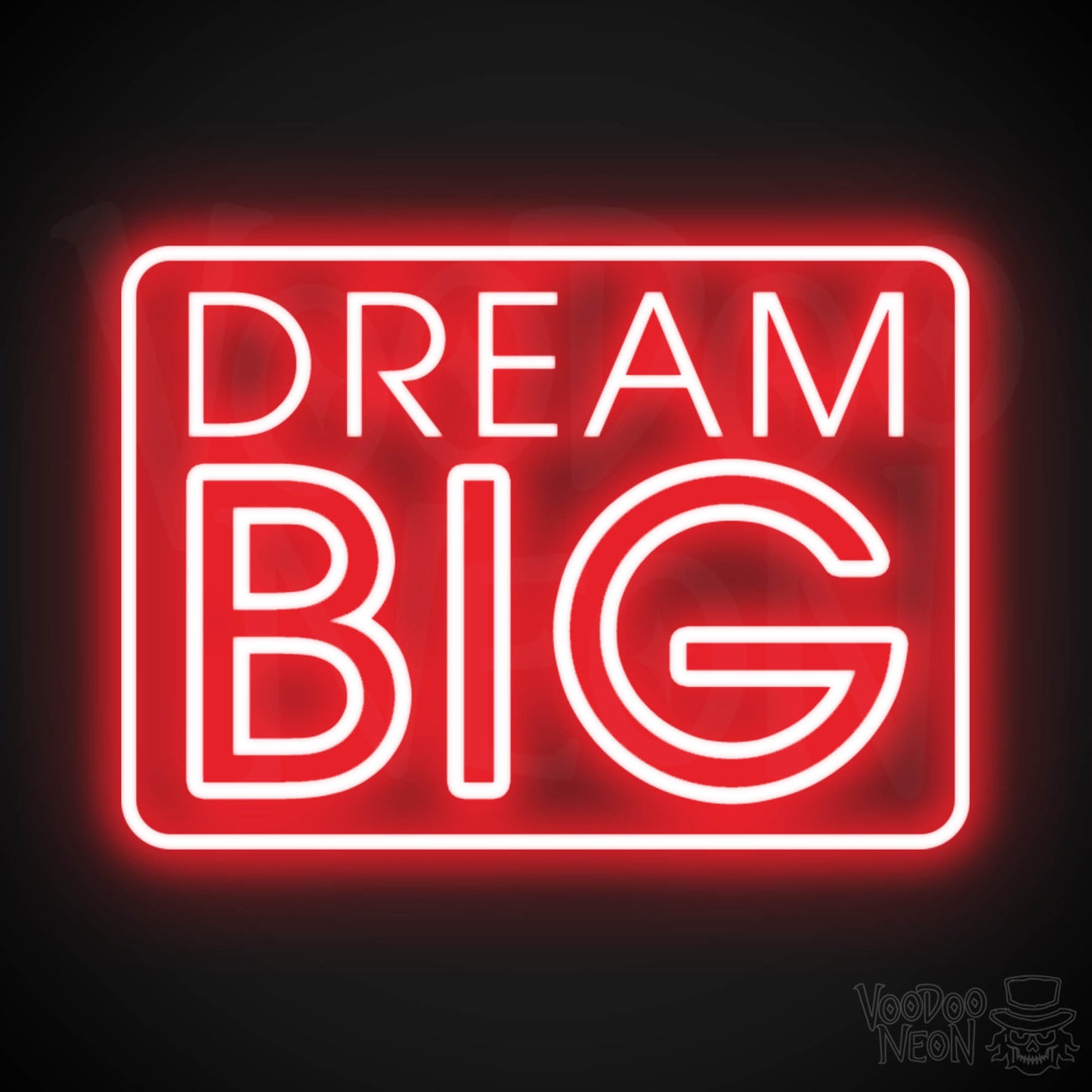 Dream Big Neon Sign - Neon Dream Big Sign - LED Art Sign - Color Red