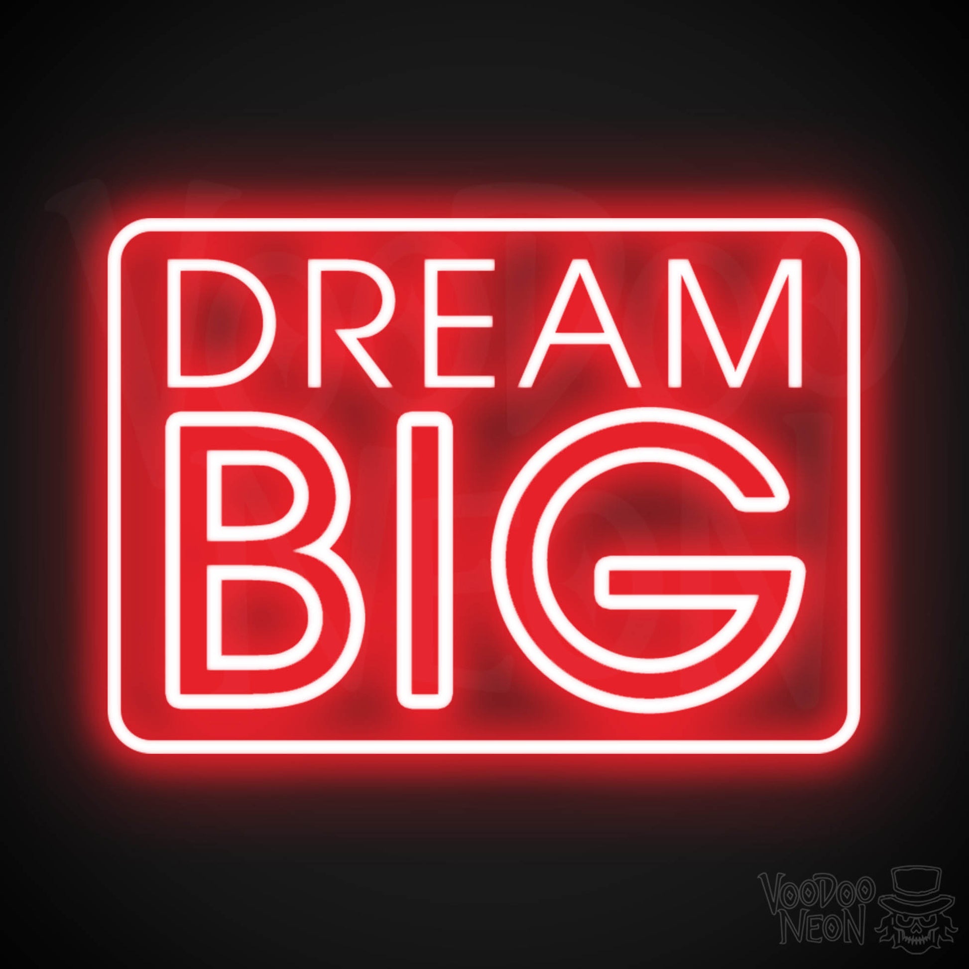 Dream Big Neon Sign - Neon Dream Big Sign - LED Art Sign - Color Red