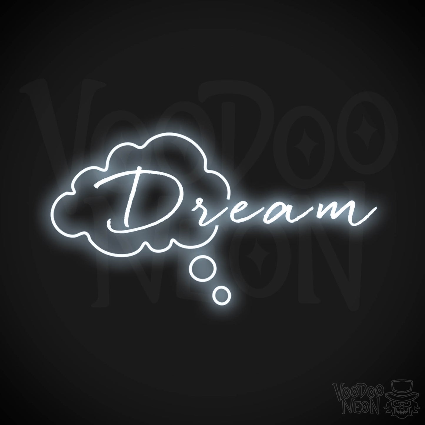 Dream Neon Sign - Neon Dream Sign - Word Sign - Color Cool White