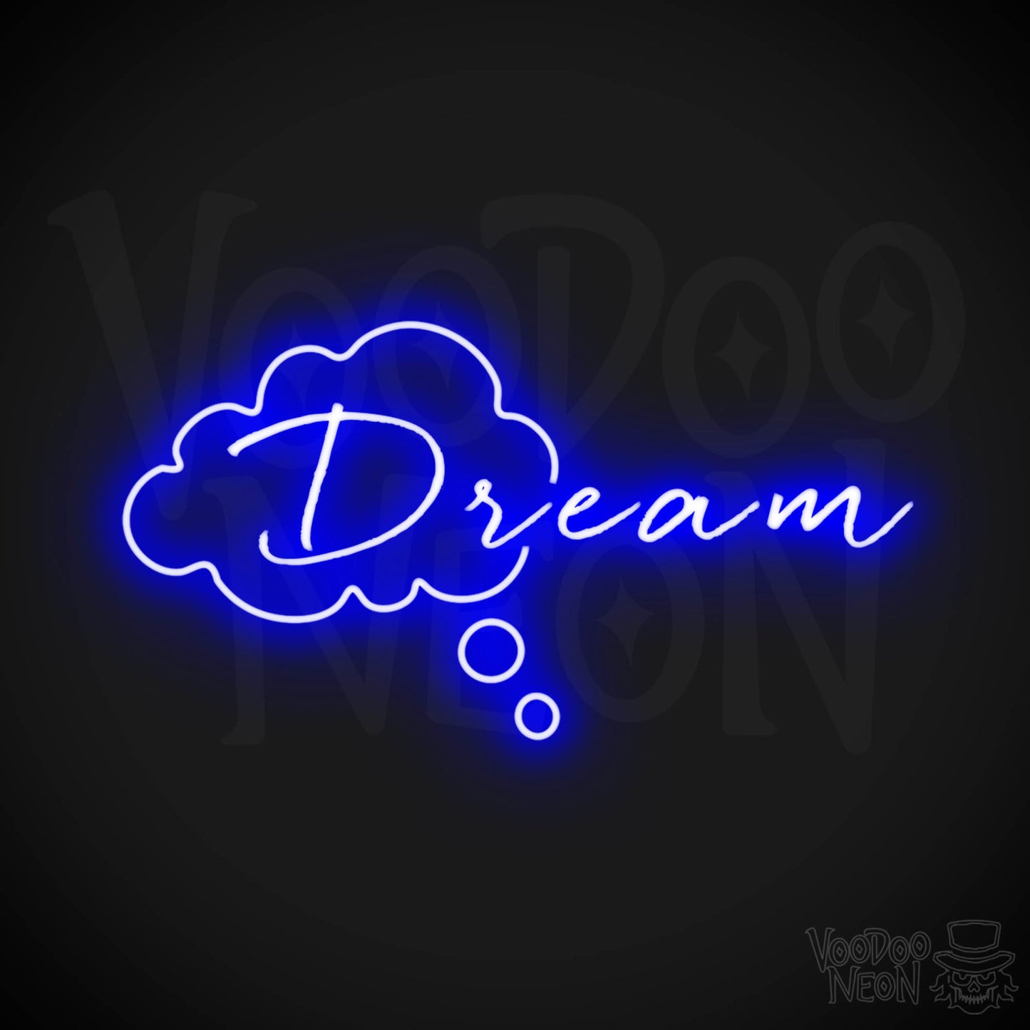 Dream Neon Sign - Neon Dream Sign - Word Sign - Color Dark Blue