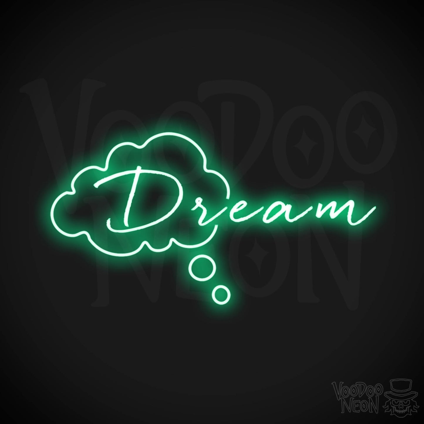 Dream Neon Sign - Neon Dream Sign - Word Sign - Color Green
