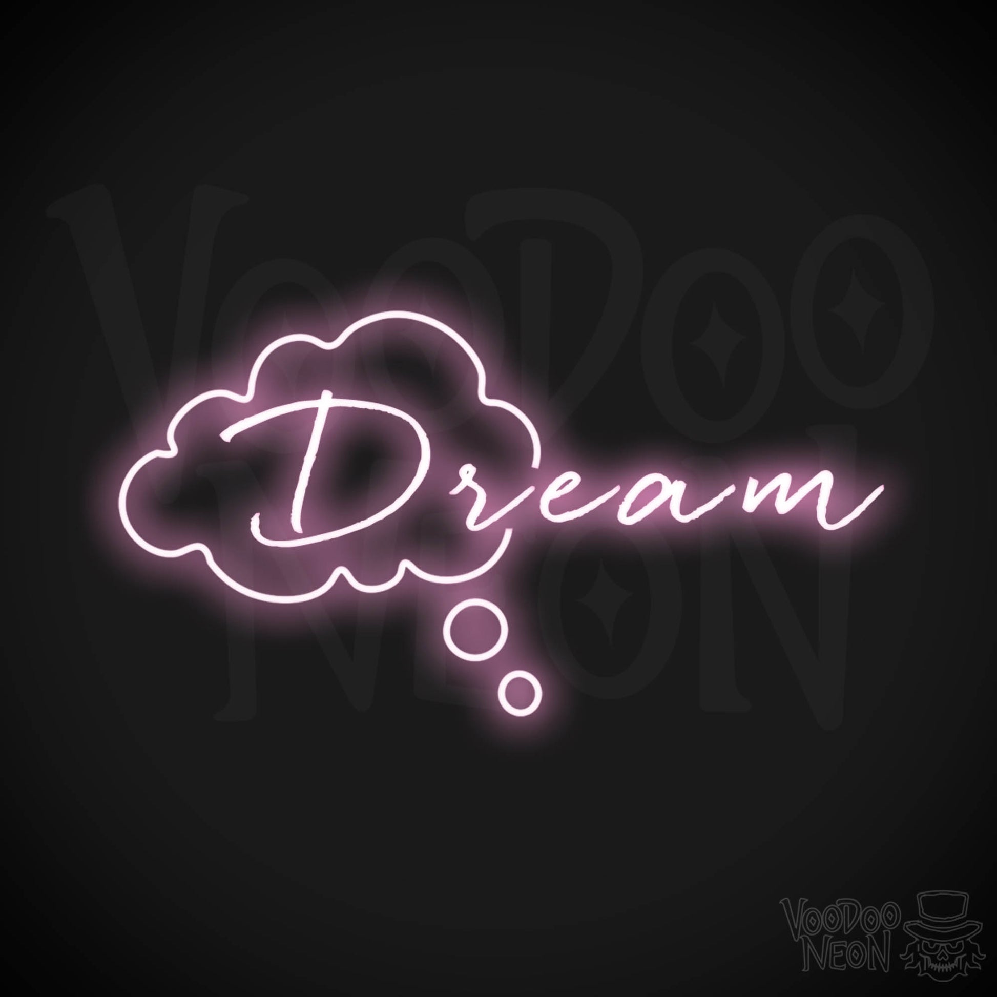 Dream Neon Sign - Neon Dream Sign - Word Sign - Color Light Pink