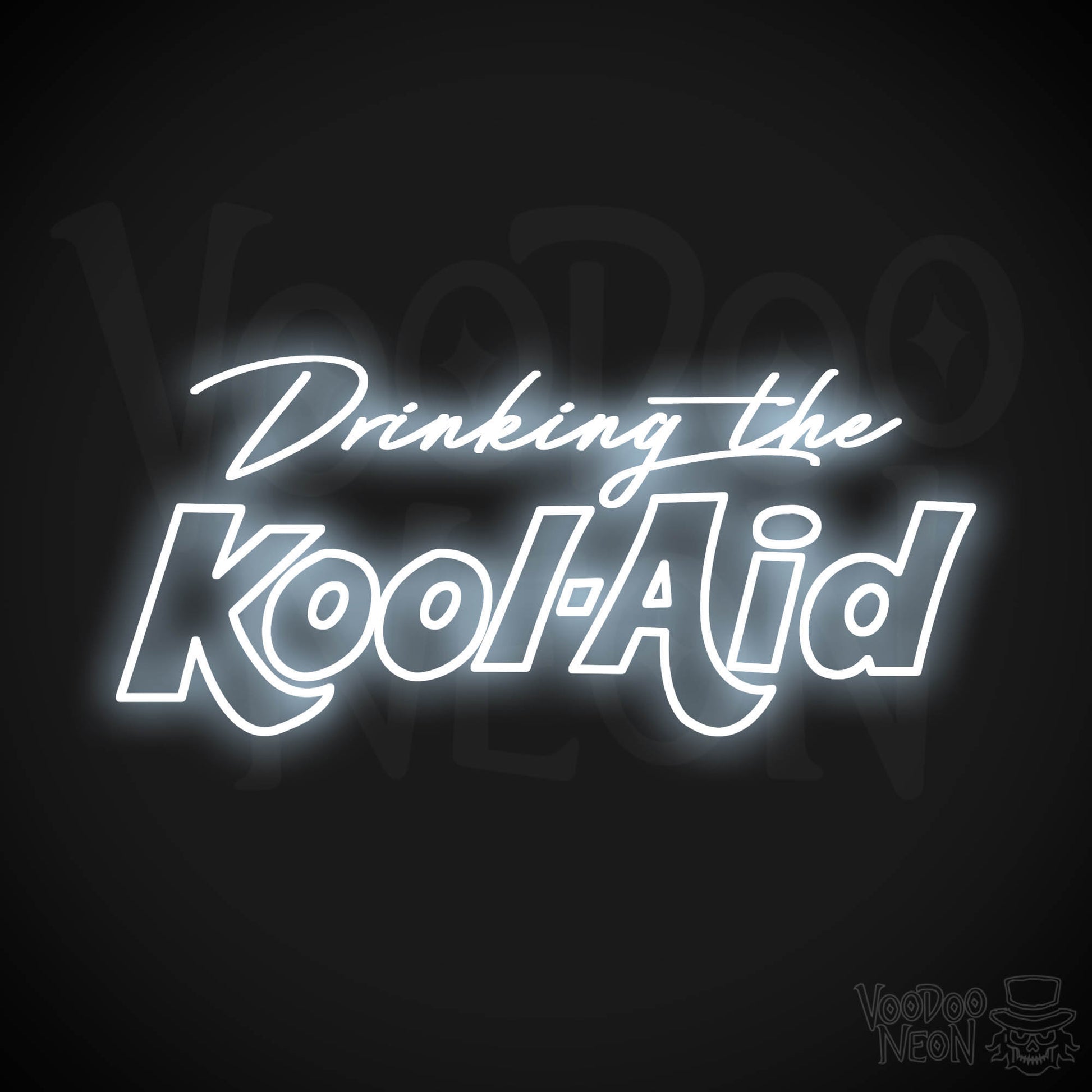 Drinking The Kool-Aid LED Neon - Cool White