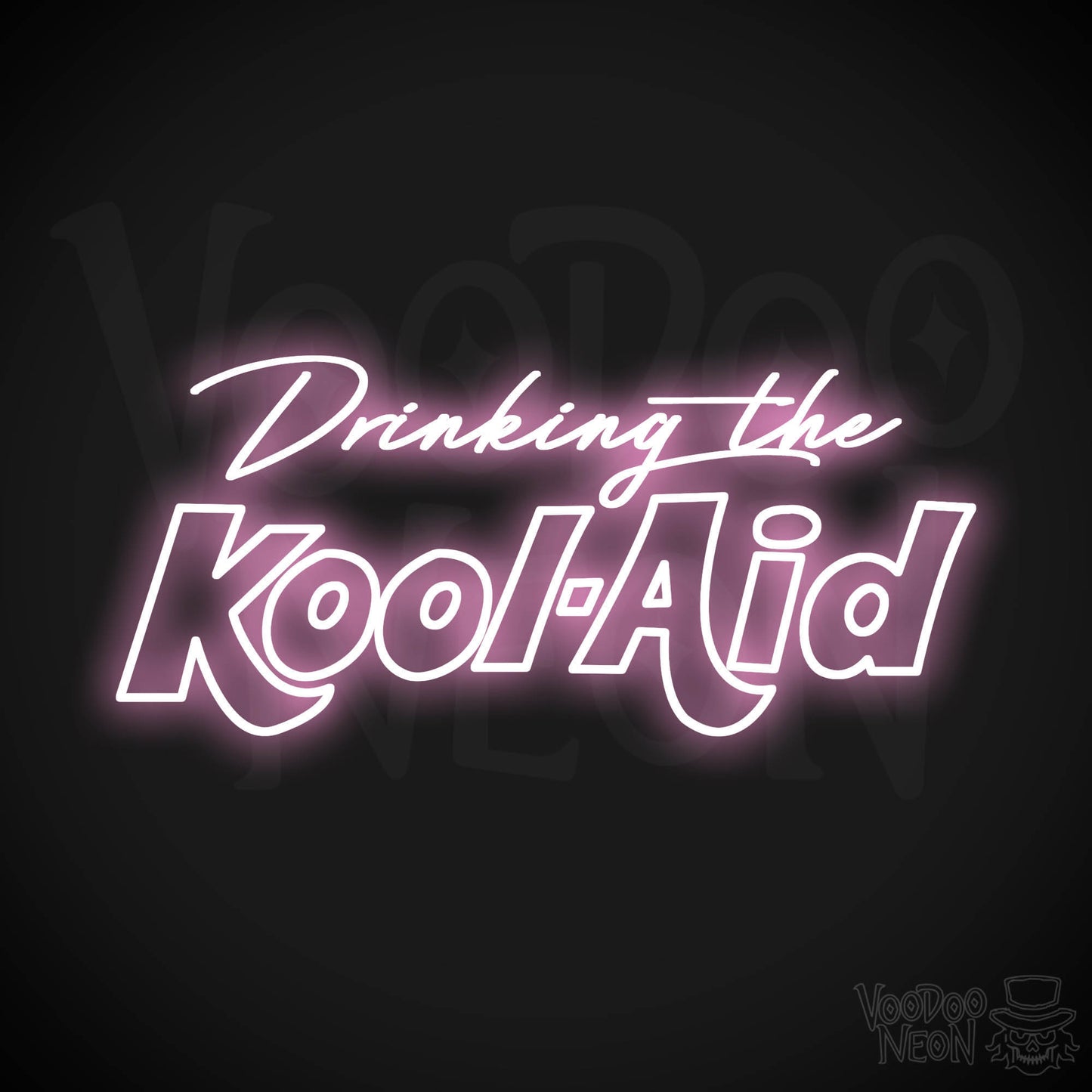 Drinking The Kool-Aid LED Neon - Light Pink