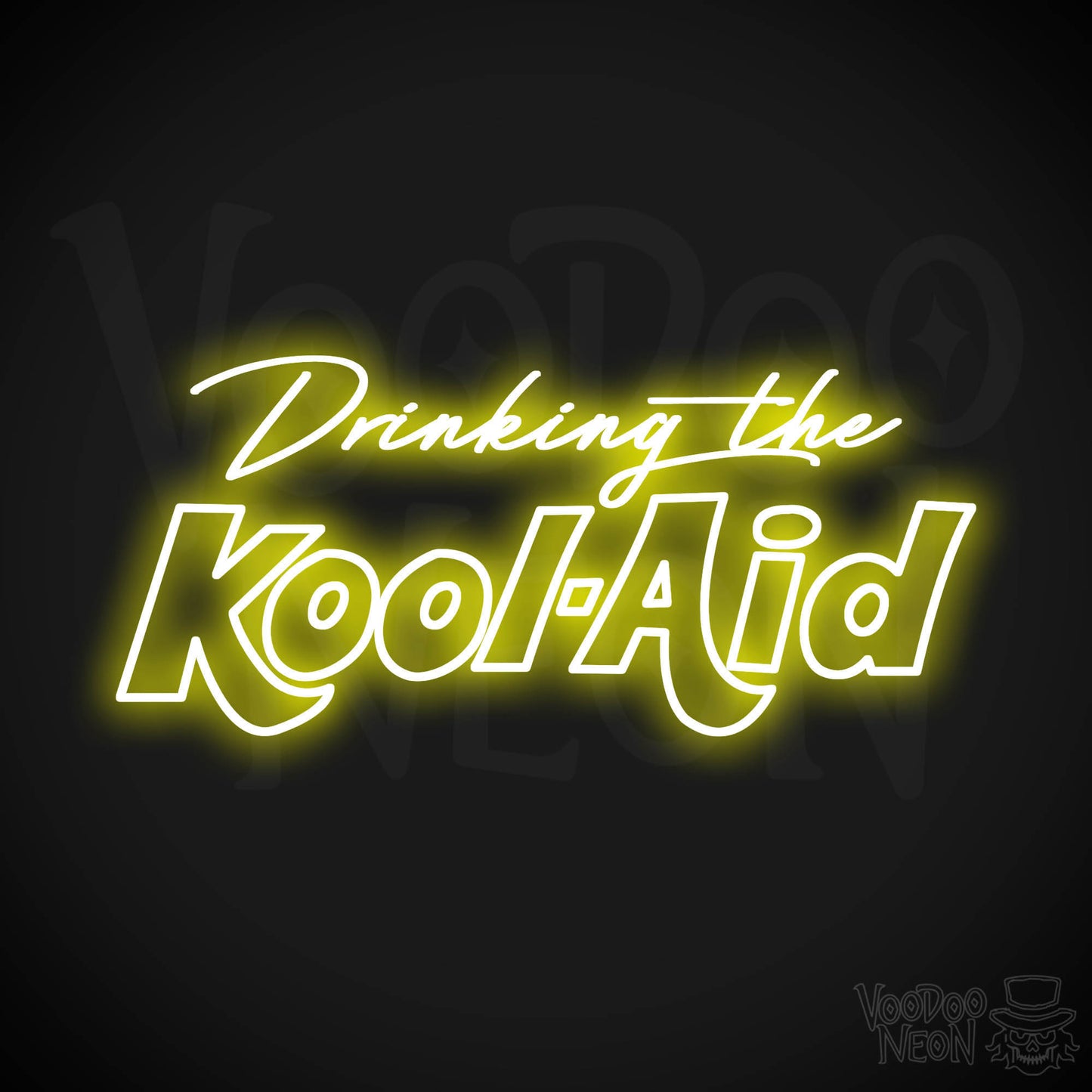 Drinking The Kool-Aid LED Neon - Yellow
