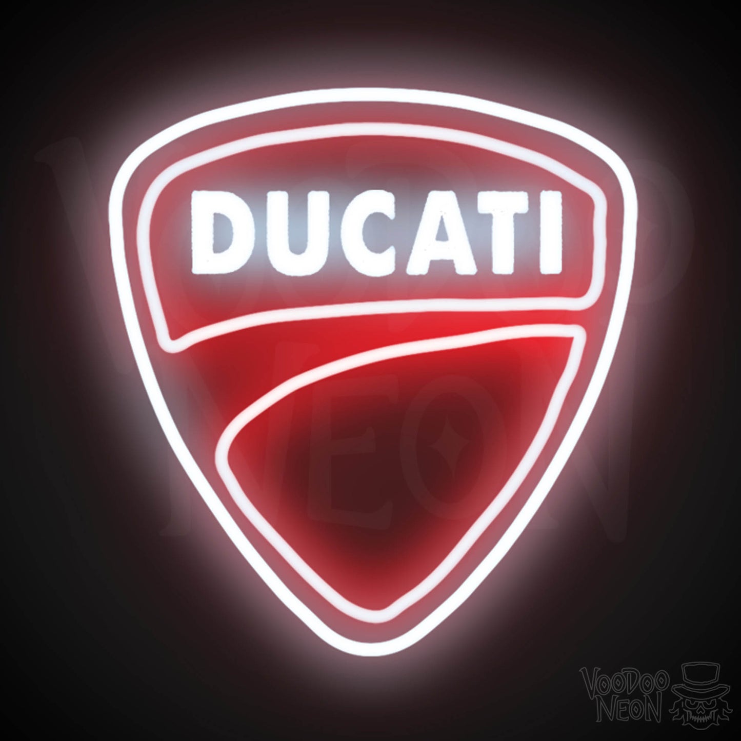 Ducati Neon Sign - Neon Ducati Sign - Ducati Logo Wall Art - Color Multi-Color