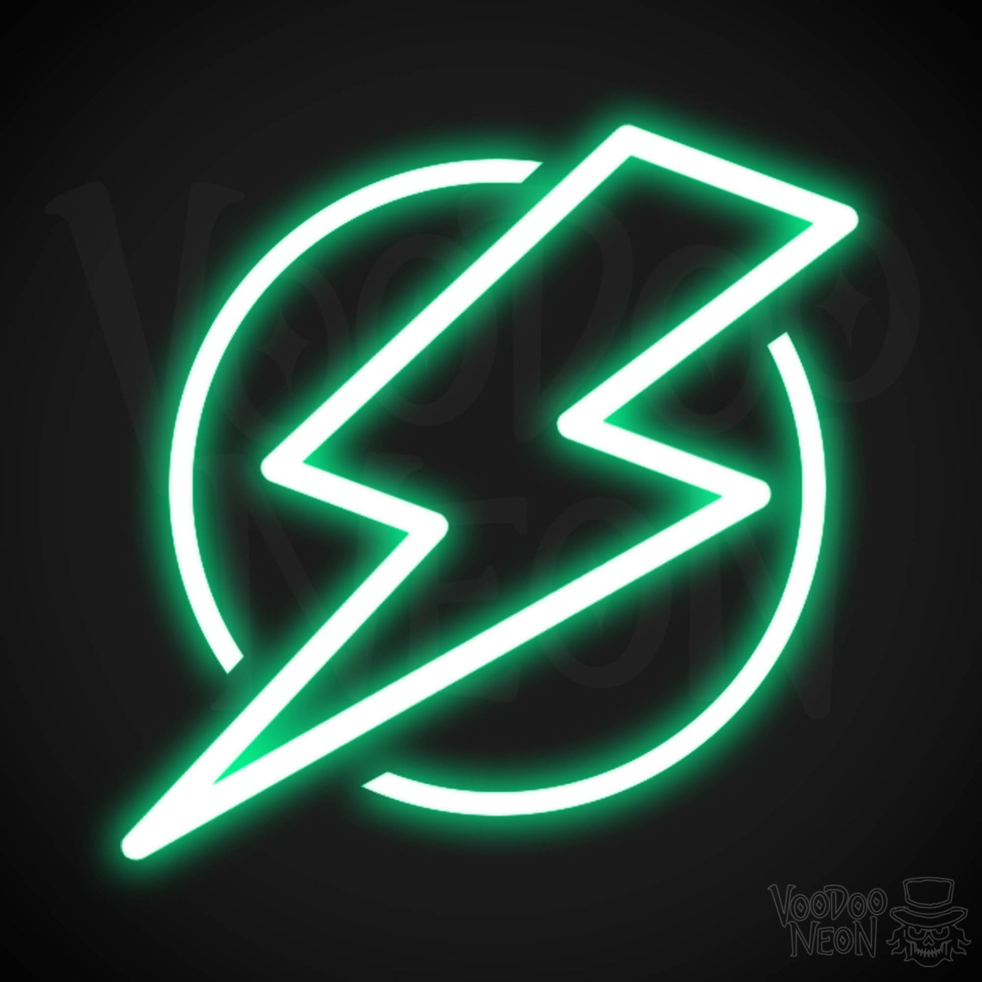 Electric Neon Wall Art - Neon Electric Sign - Wall Art - Color Green