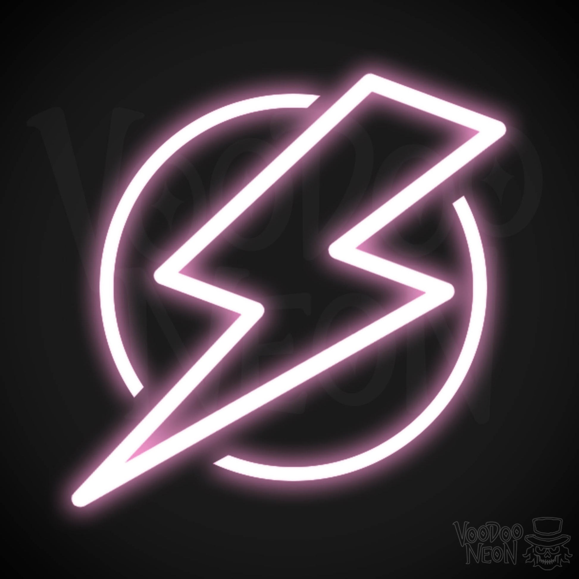 Electric Neon Wall Art - Neon Electric Sign - Wall Art - Color Light Pink