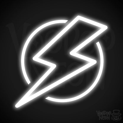 Electric Neon Wall Art - Neon Electric Sign - Wall Art - Color White