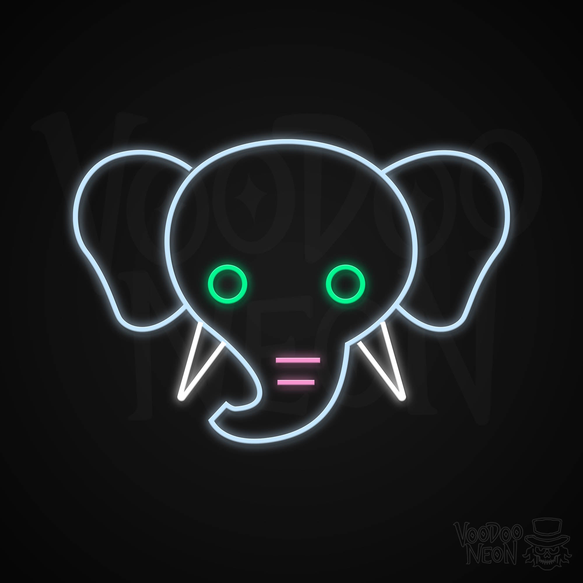 Funny Elephant Neon Sign