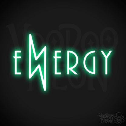 Energy Neon Sign - Neon Energy Sign - Energy Light Up Sign - Color Green