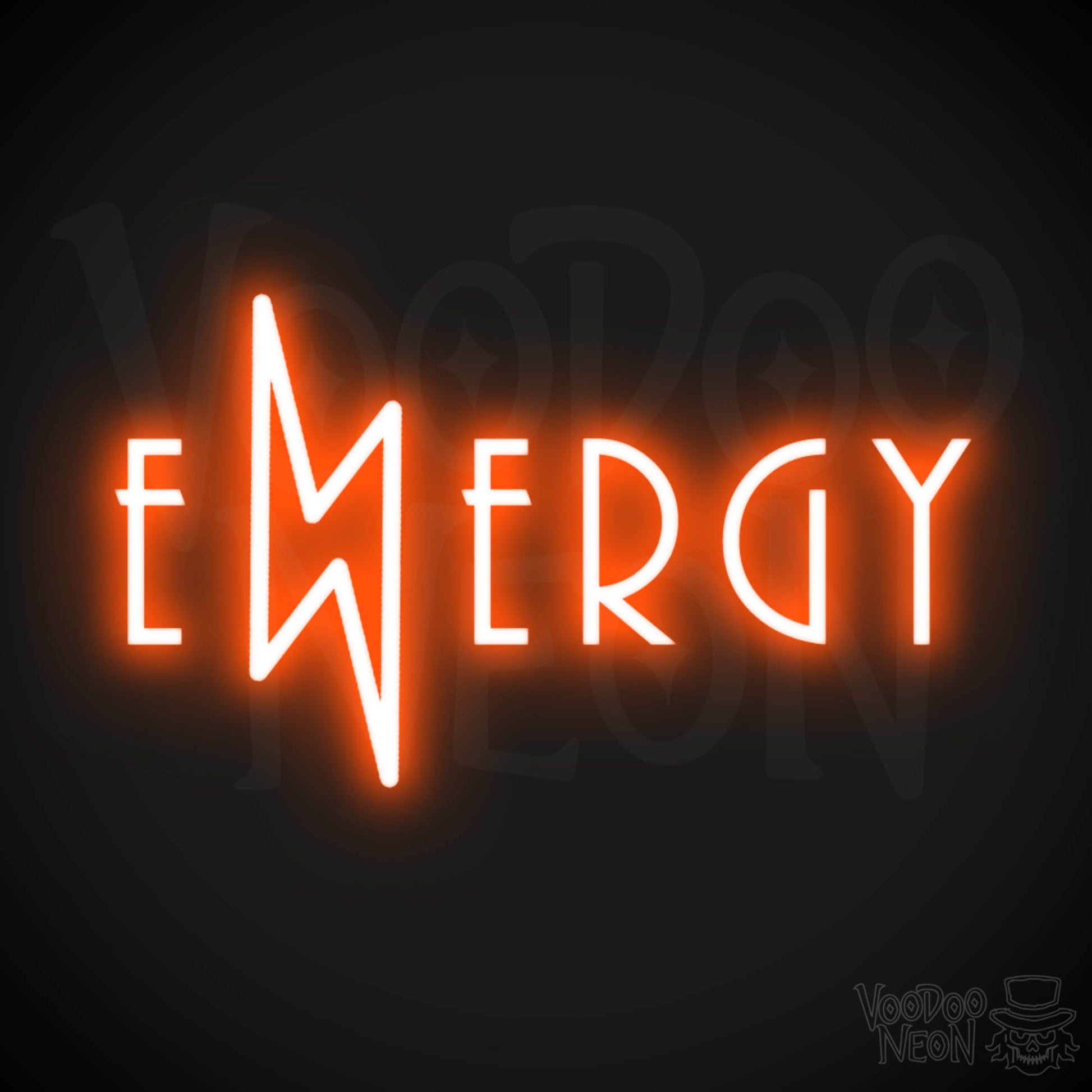 Energy Neon Sign - Neon Energy Sign - Energy Light Up Sign - Color Orange