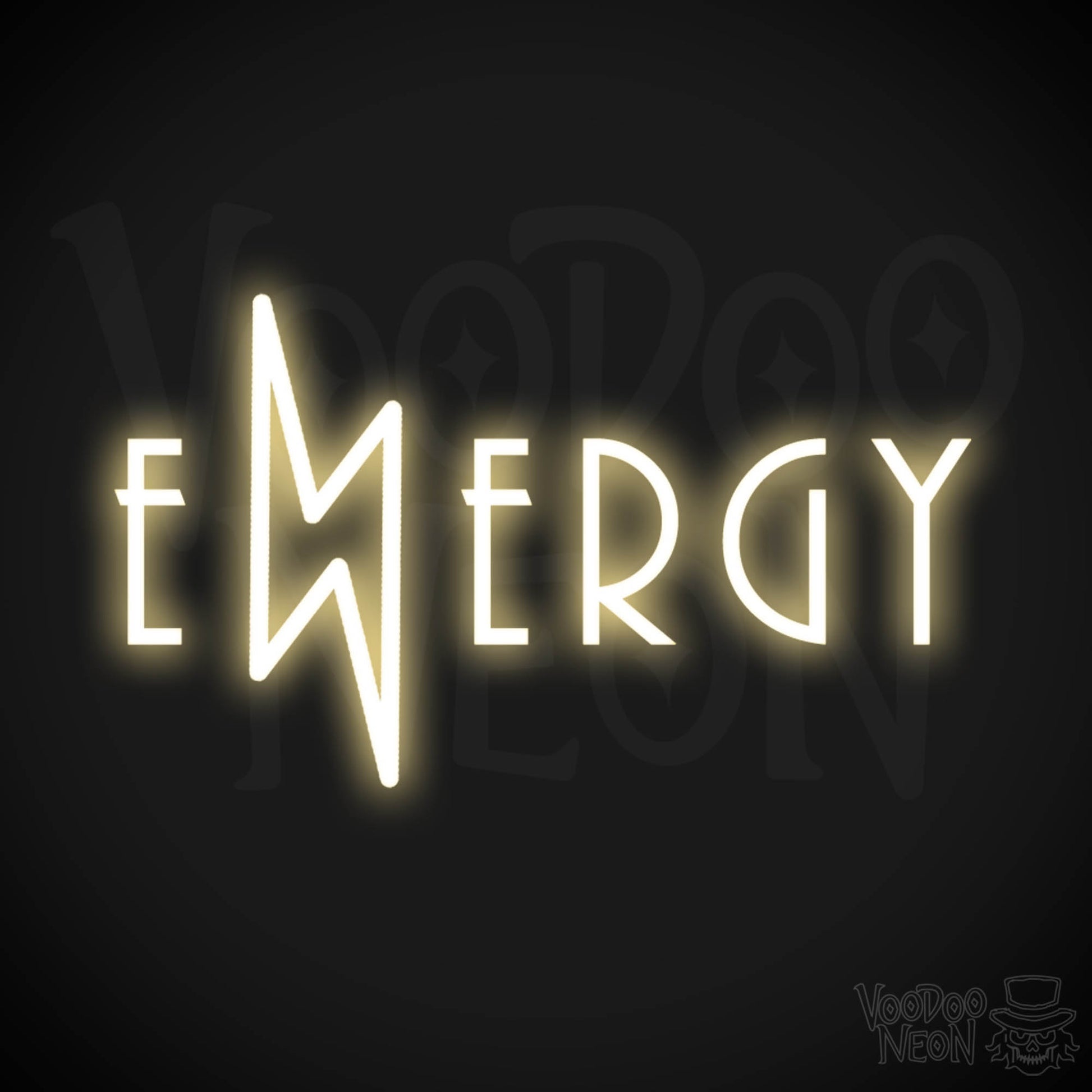 Energy Neon Sign - Neon Energy Sign - Energy Light Up Sign - Color Warm White