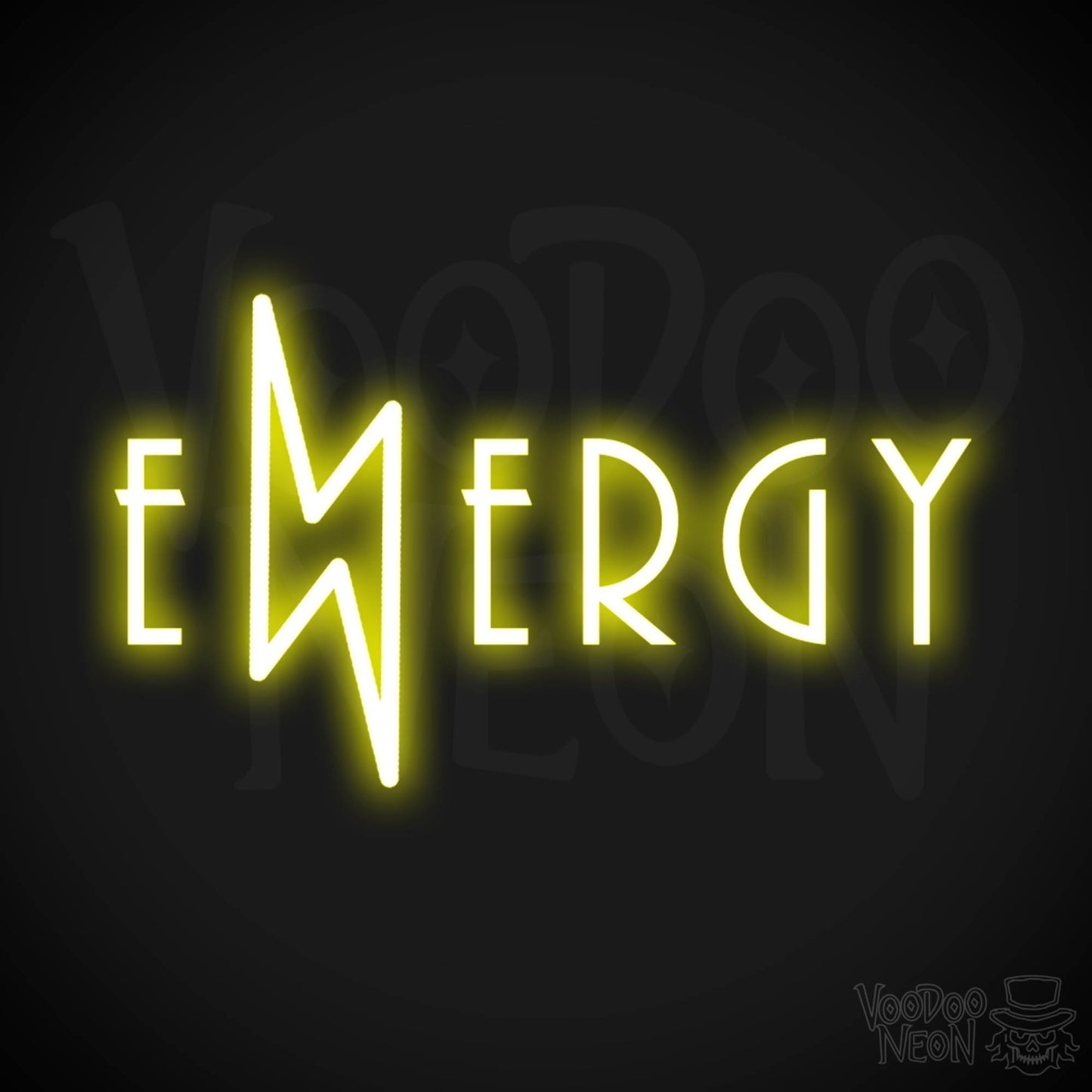Energy Neon Sign - Neon Energy Sign - Energy Light Up Sign - Color Yellow