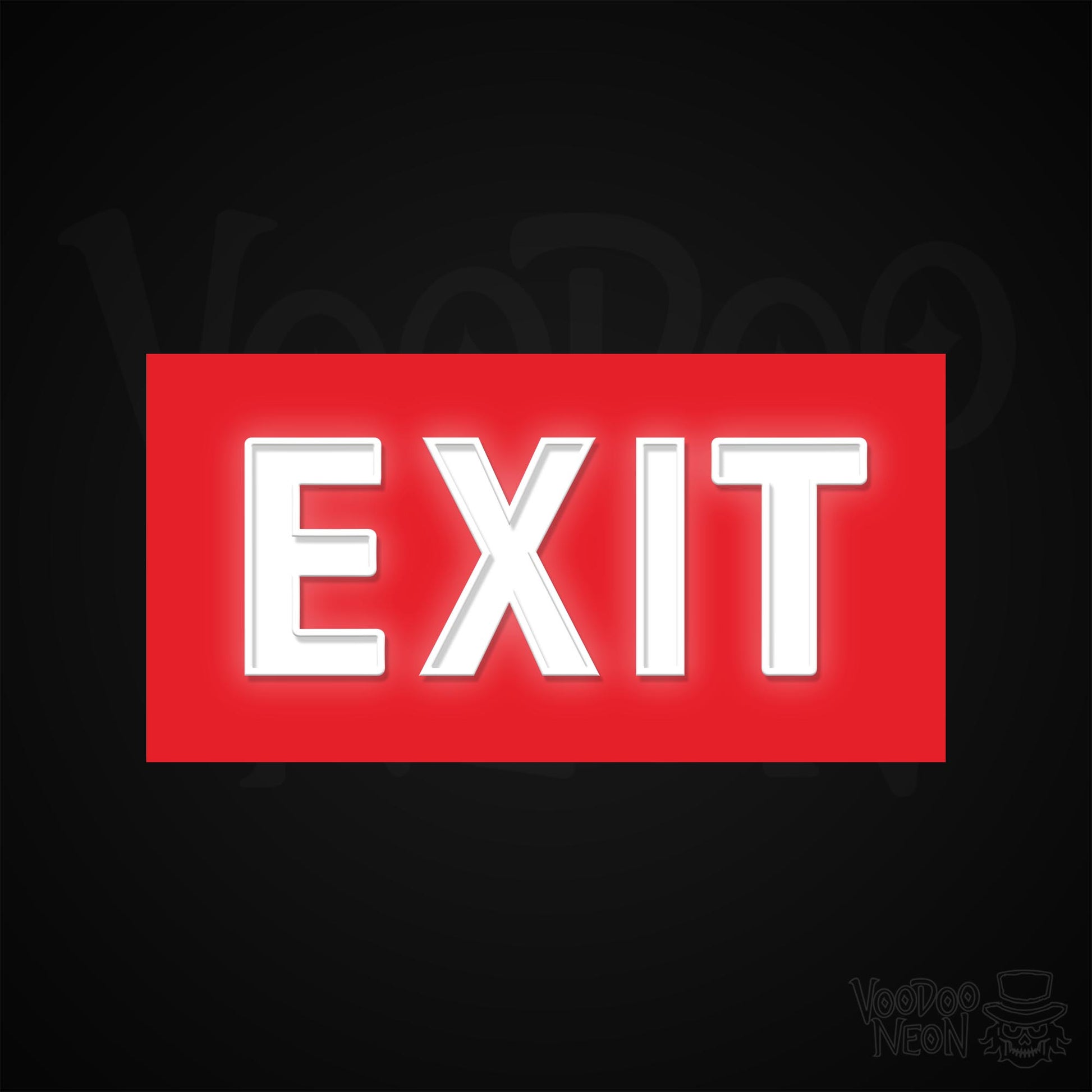 Exit Neon Sign - Multi-Color - Blackwall