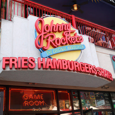Rockets Hamburgers channel letter sign