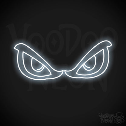 Eyes Neon Sign - Neon Eyes Sign - Eyes Wall Art - Color Cool White