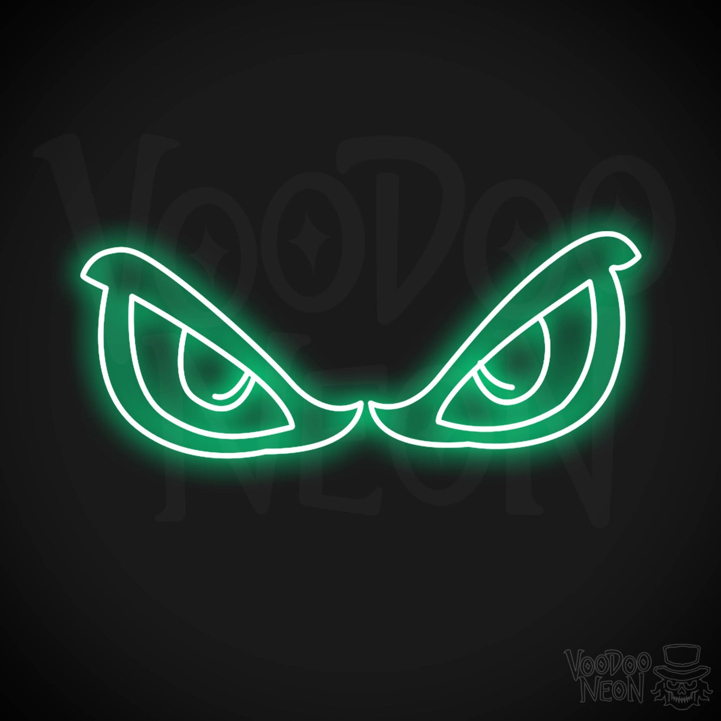 Eyes Neon Sign - Neon Eyes Sign - Eyes Wall Art - Color Green