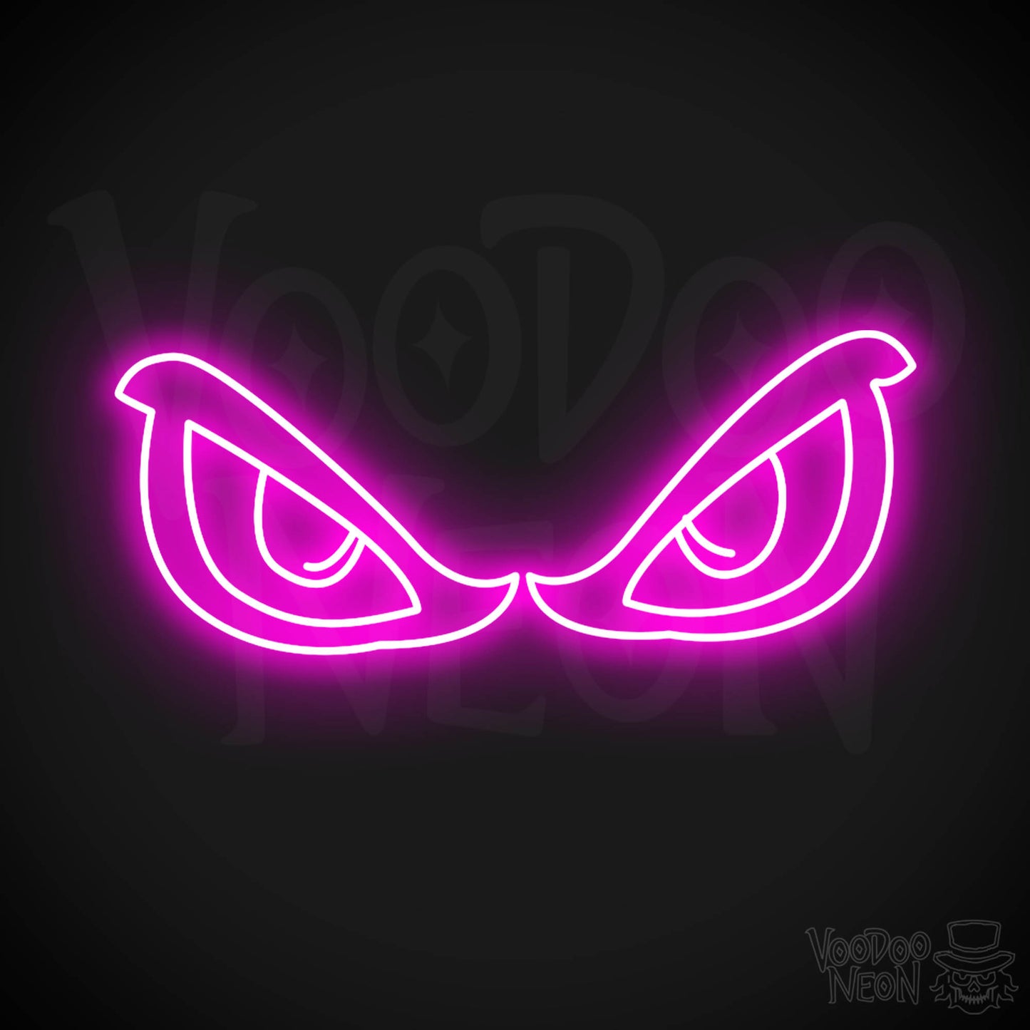 Eyes Neon Sign - Neon Eyes Sign - Eyes Wall Art - Color Pink