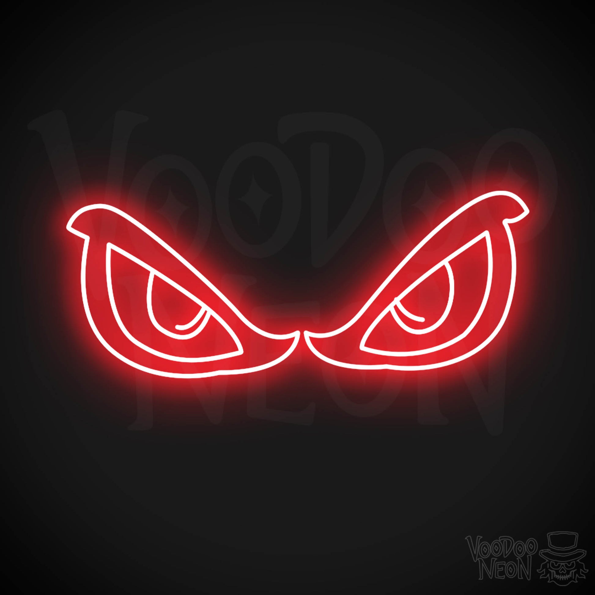 Eyes Neon Sign - Neon Eyes Sign - Eyes Wall Art - Color Red