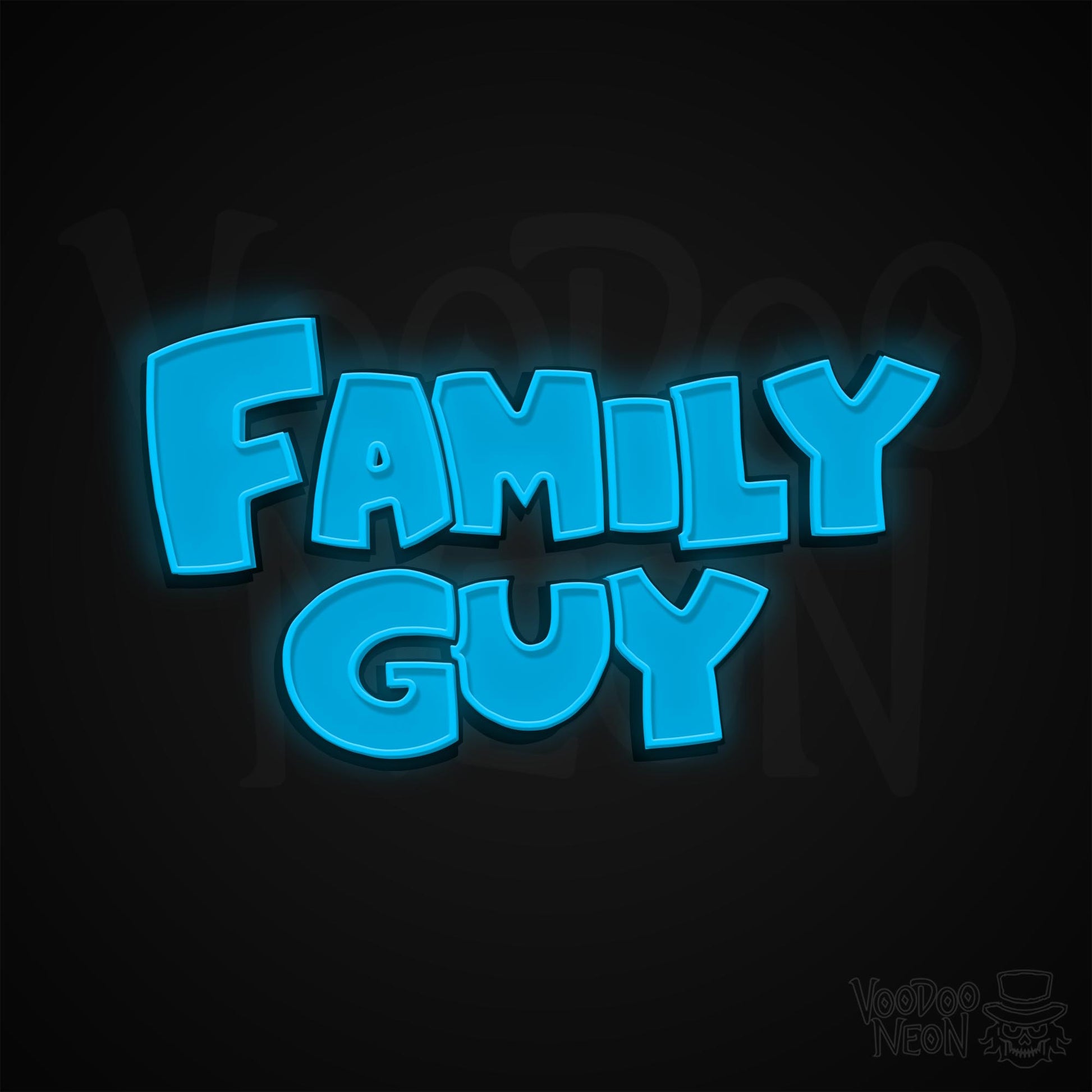 Family Guy Neon Sign - Multi-Color - Blackwall