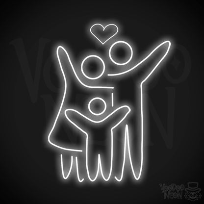 Family Neon Sign - Neon Family Sign - Family Light Up Sign - Wall Art - Color White