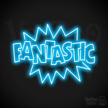 Fantastic Neon Sign - Dark Blue