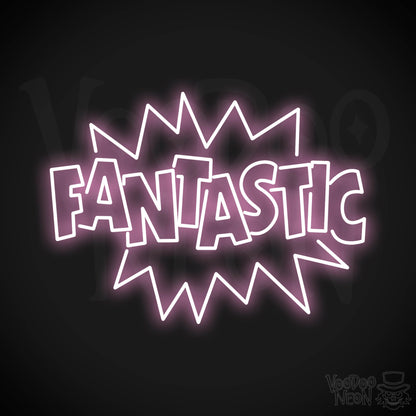 Fantastic Neon Sign - Light Pink