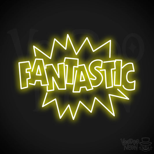 Fantastic Neon Sign - Yellow