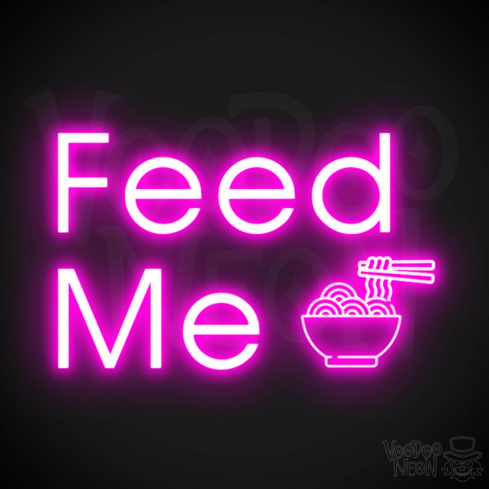 Feed Me Neon Sign - Neon Feed Me Sign - Light up Sign - Color Pink