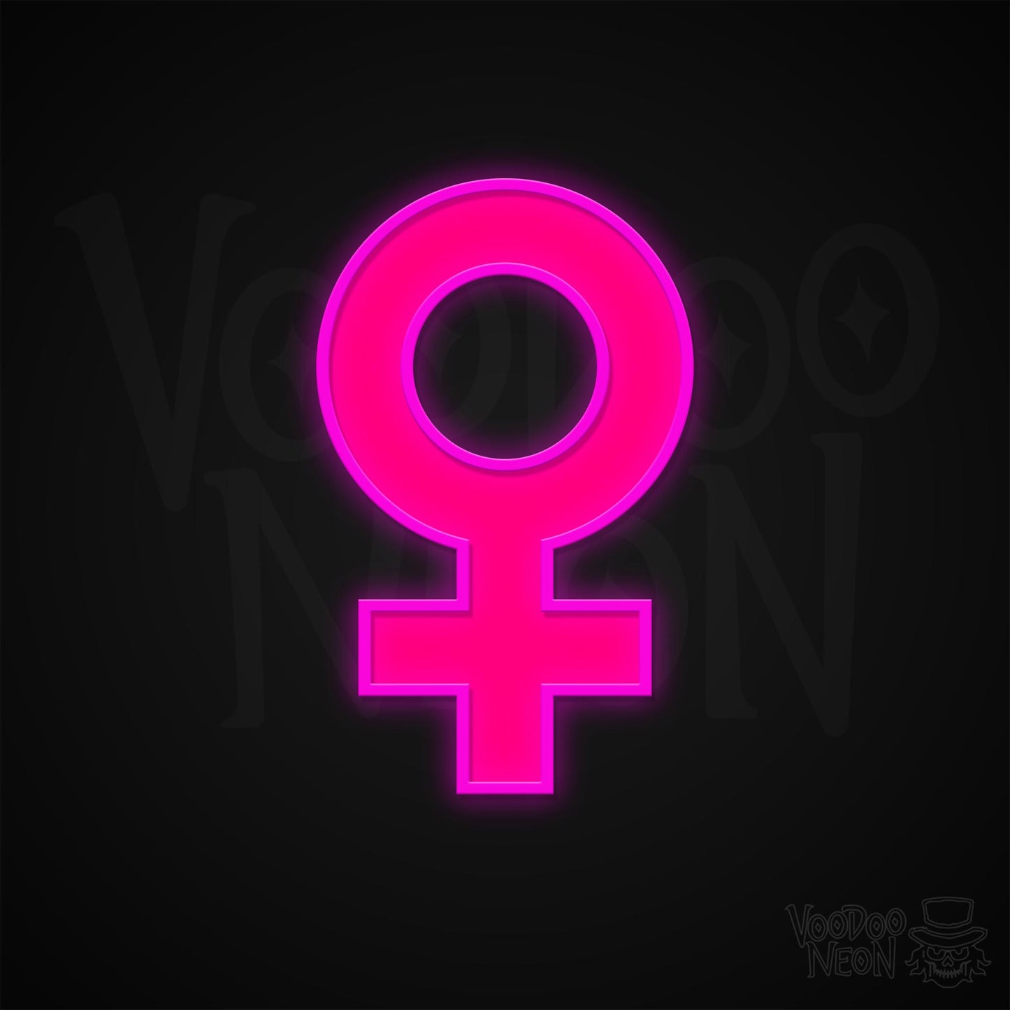 Female Symbol Neon Sign - Multi-Color - Blackwall