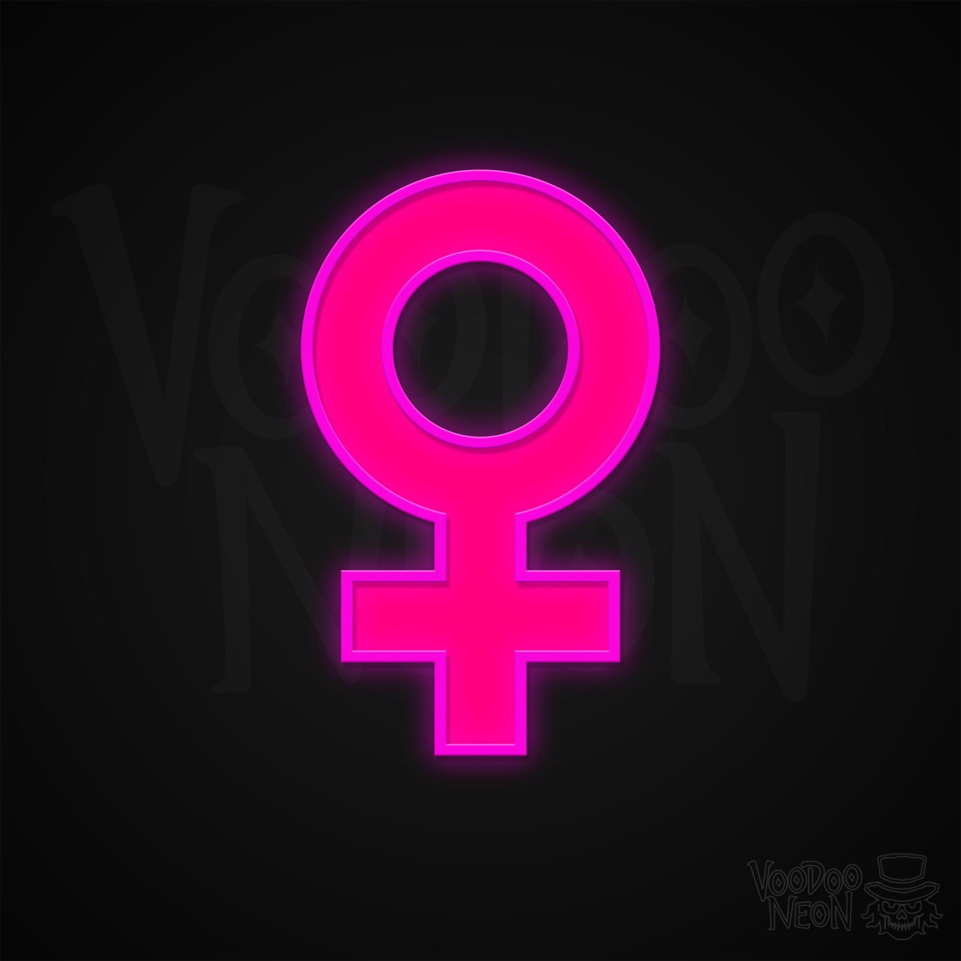 Female Symbol Neon Sign - Multi-Color - Blackwall