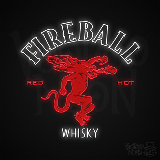 Fireball Whiskey neon sign