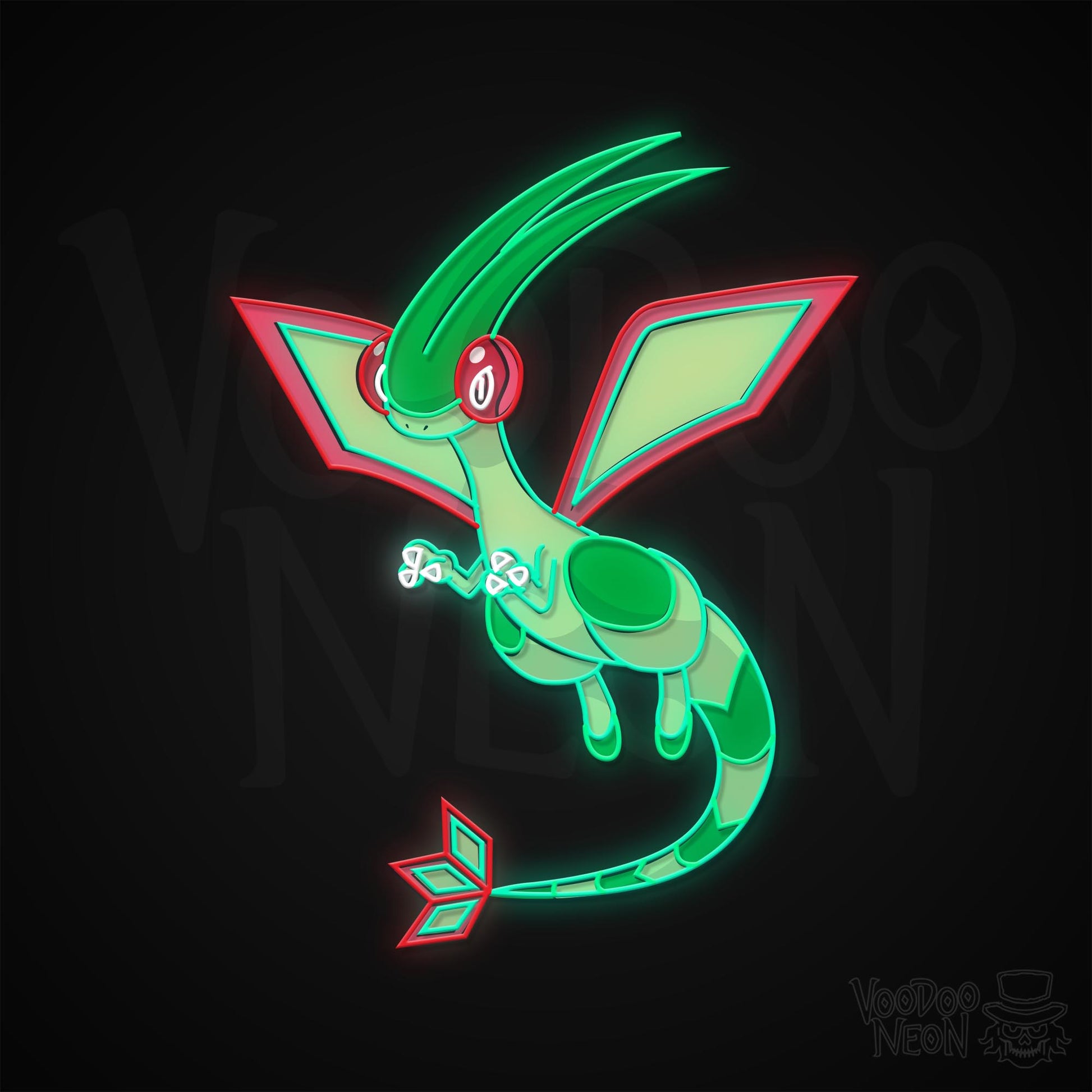 Flygon Neon Sign - Multi-Color - Blackwall