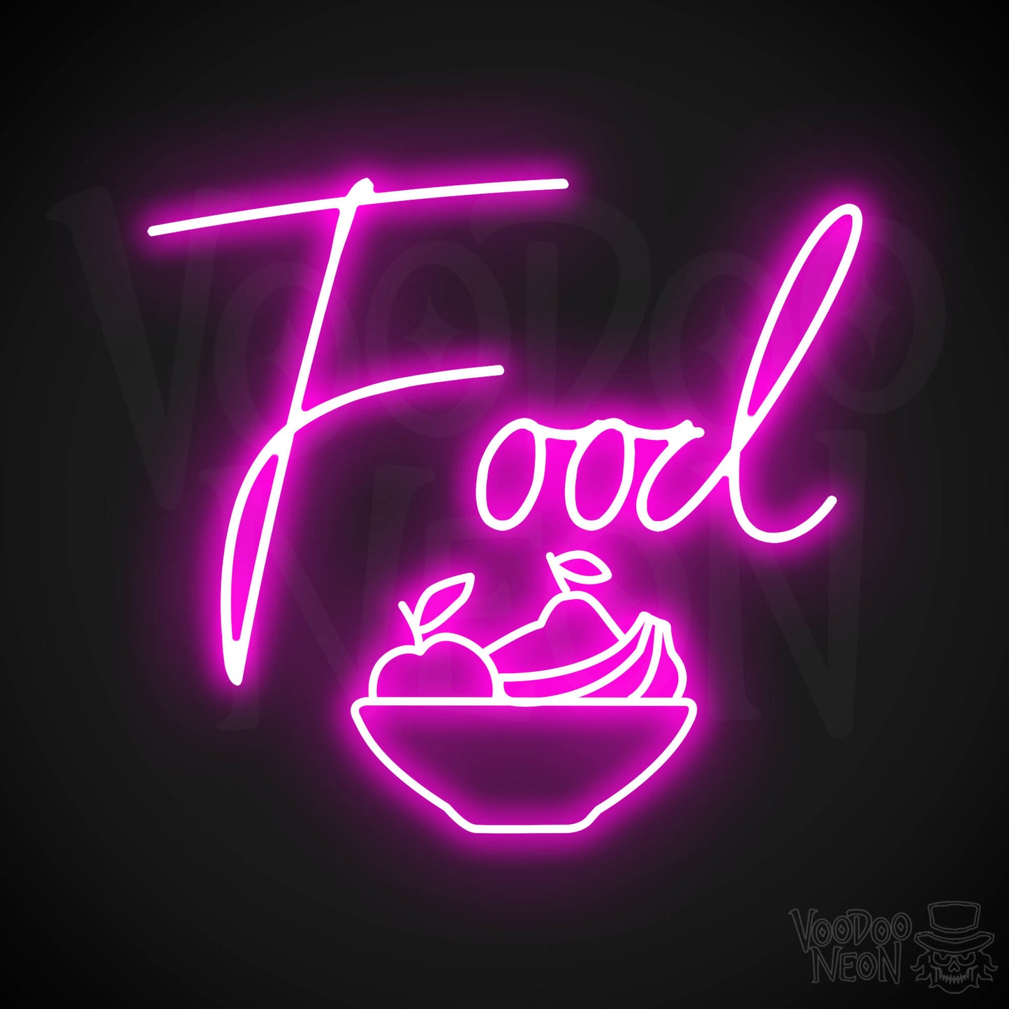 Food Neon Sign - Pink